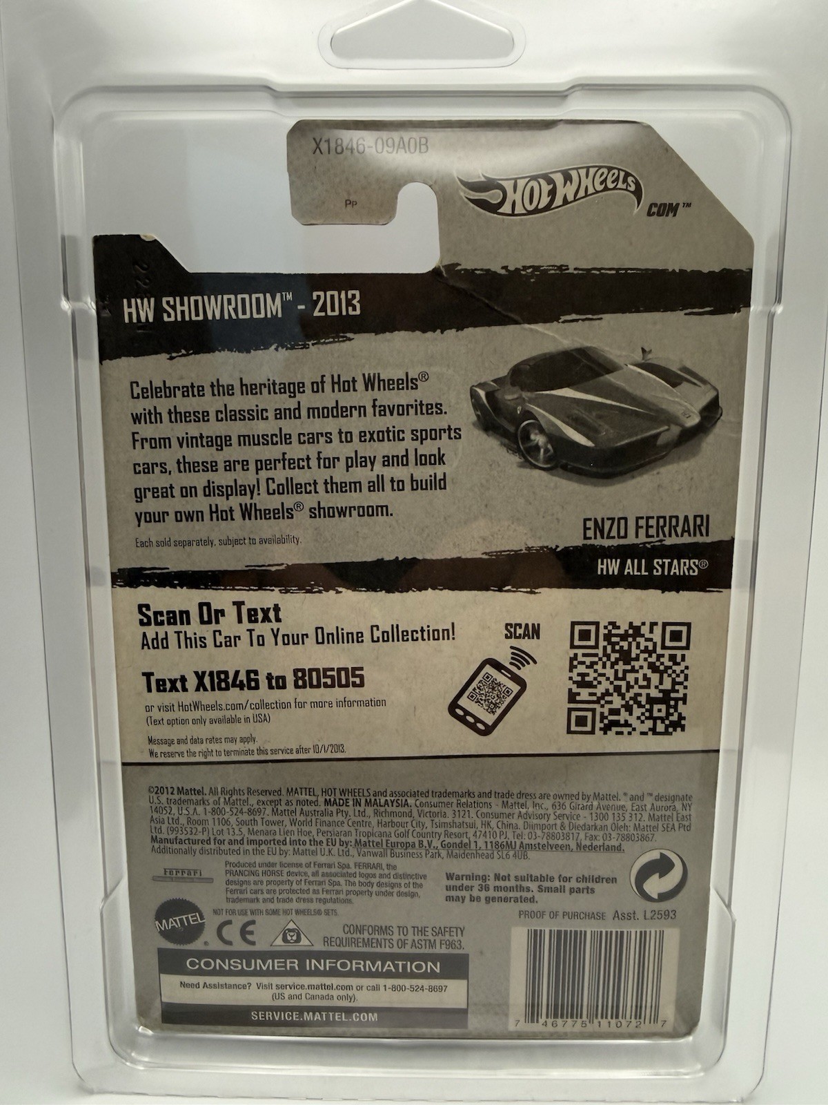 Hot Wheels 2013 – HW SHOWROOM – Enzo Ferrari Red