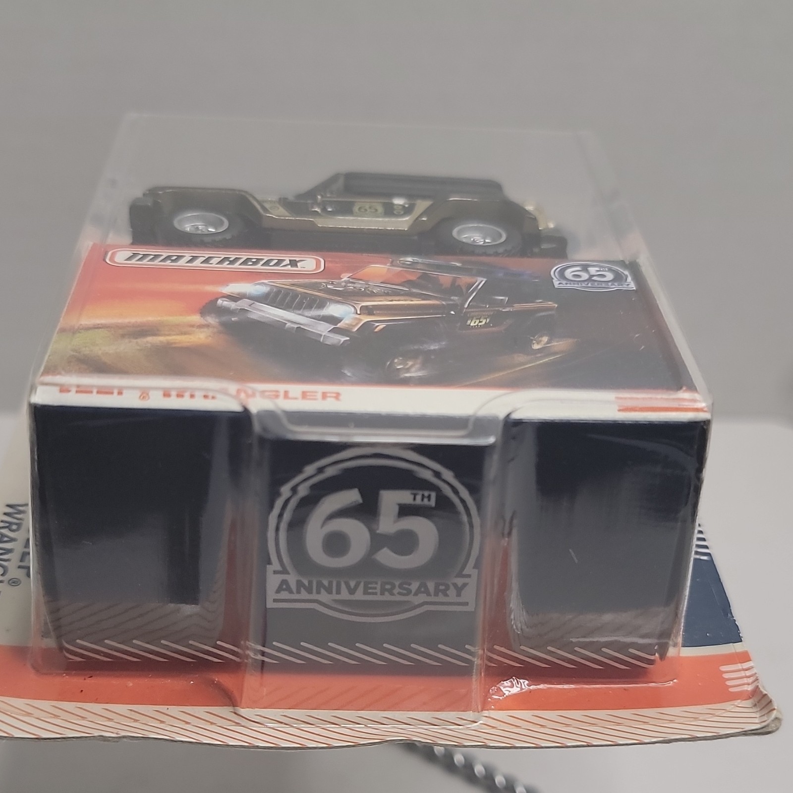Matchbox Globe Travelers Jeep Wrangler 1:64 Diecast 65th Anniversary Tan/Black
