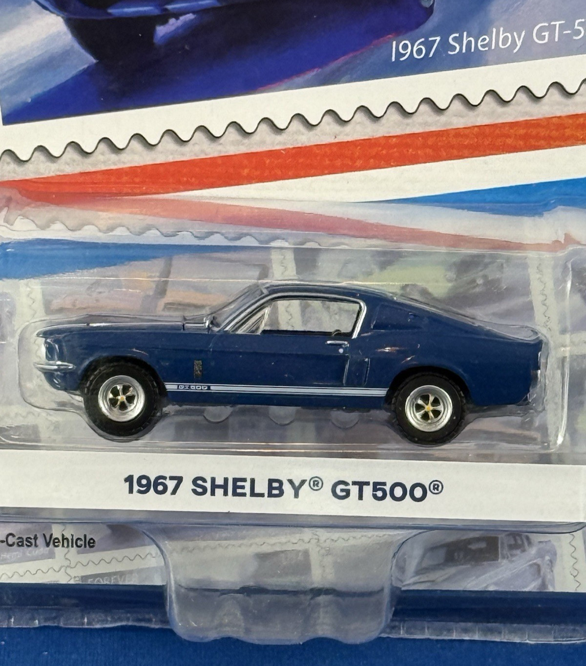 Greenlight Collectables 1967 Shelby GT500 USPS Forever Stamp Car 1/64 Scale NIB