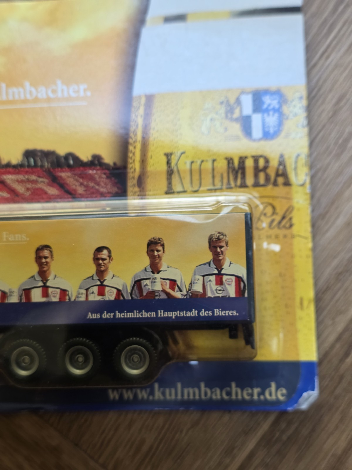 Model Truck MAN LKW Kulmbacher FC Bayern Munich Mint On Card