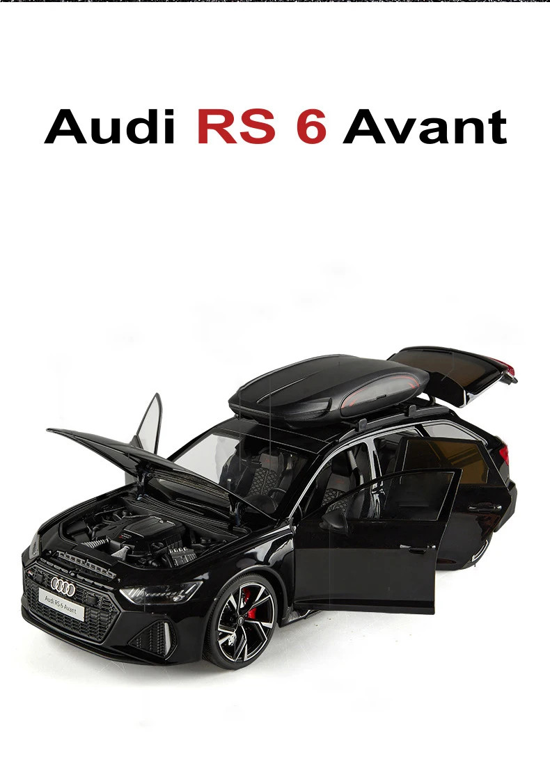 1:18Audi RS6 Avant Station Wagon Alloy Car Model Diecasts Metal Sports Car Vehi
