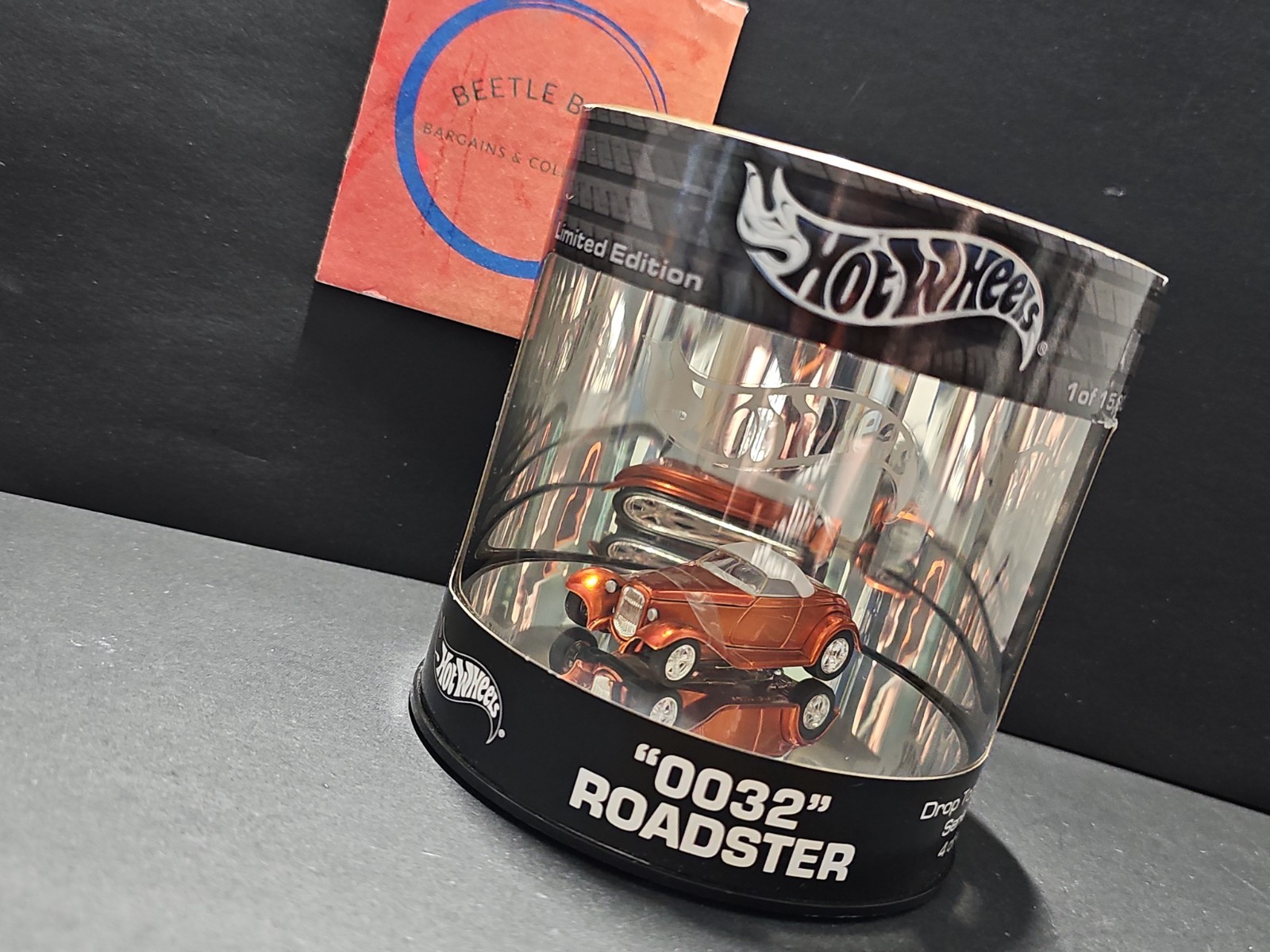 Vntg 2003 Hot Wheels Oil Can Drop Tops Series 0032 Roadster 1:64 Diecast Car 4/4