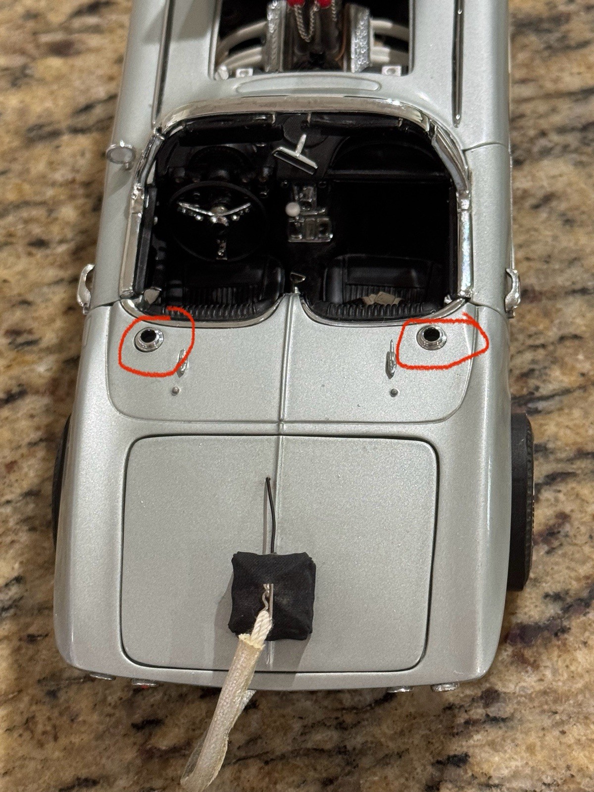 Danbury Mint 1961 Chevrolet Corvette “Gasser” 1:24 Scale – NOT COMPLETE