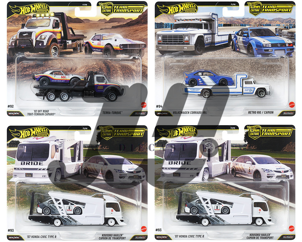 (Preorder) Hot Wheels 1:64 Team Transport 2026 L Case Assortment FLF56-957L Case