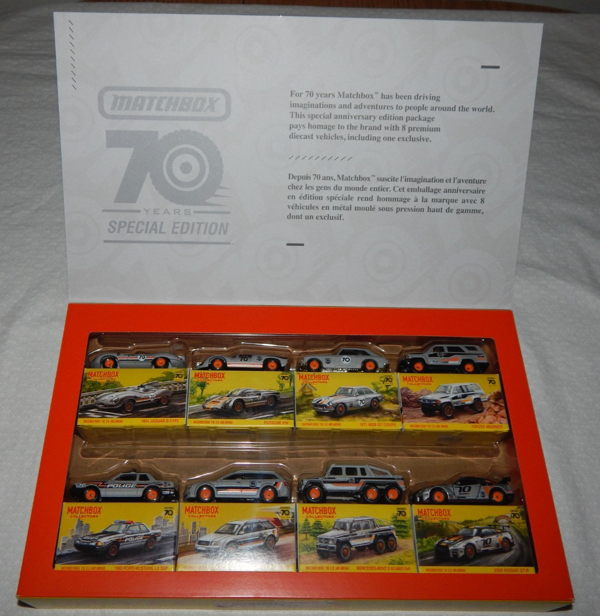 Matchbox 70 Years Special Edition Diecast 8 Vehicle Set ~ 2022
