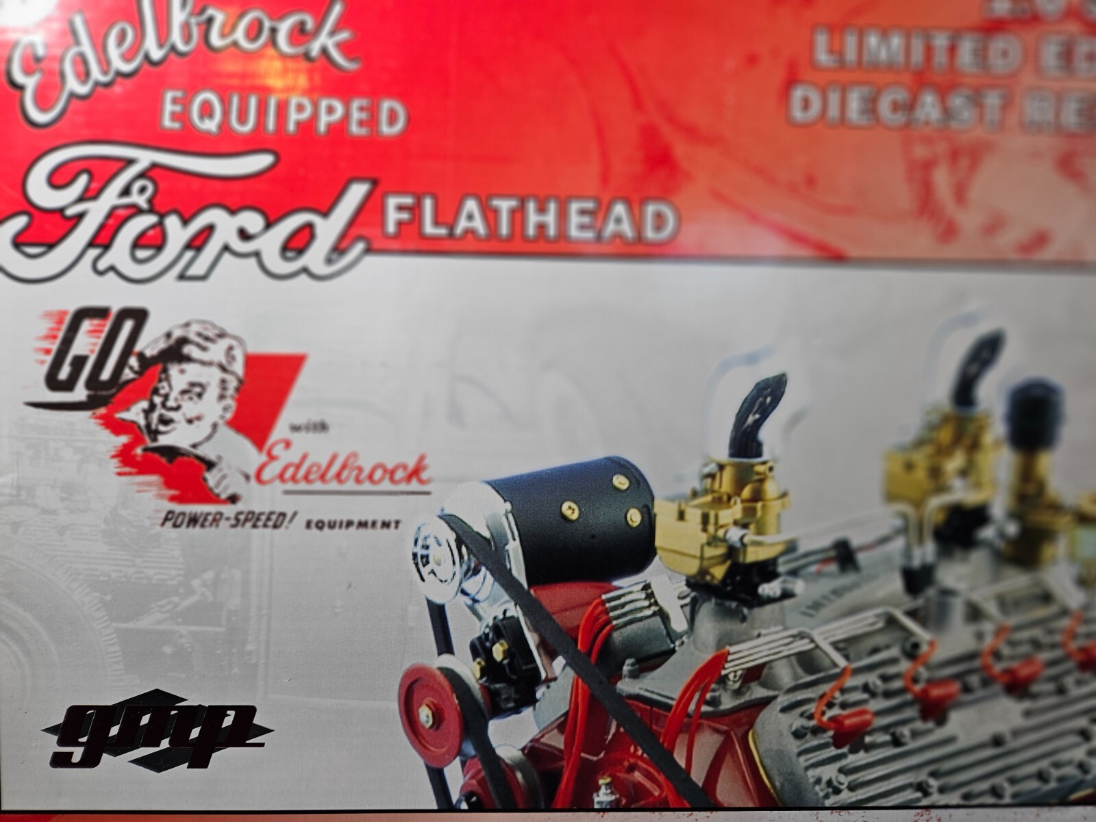 RARE GMP Edelbrock Ford Flathead Engine 1:6 Scale Inv. #3644