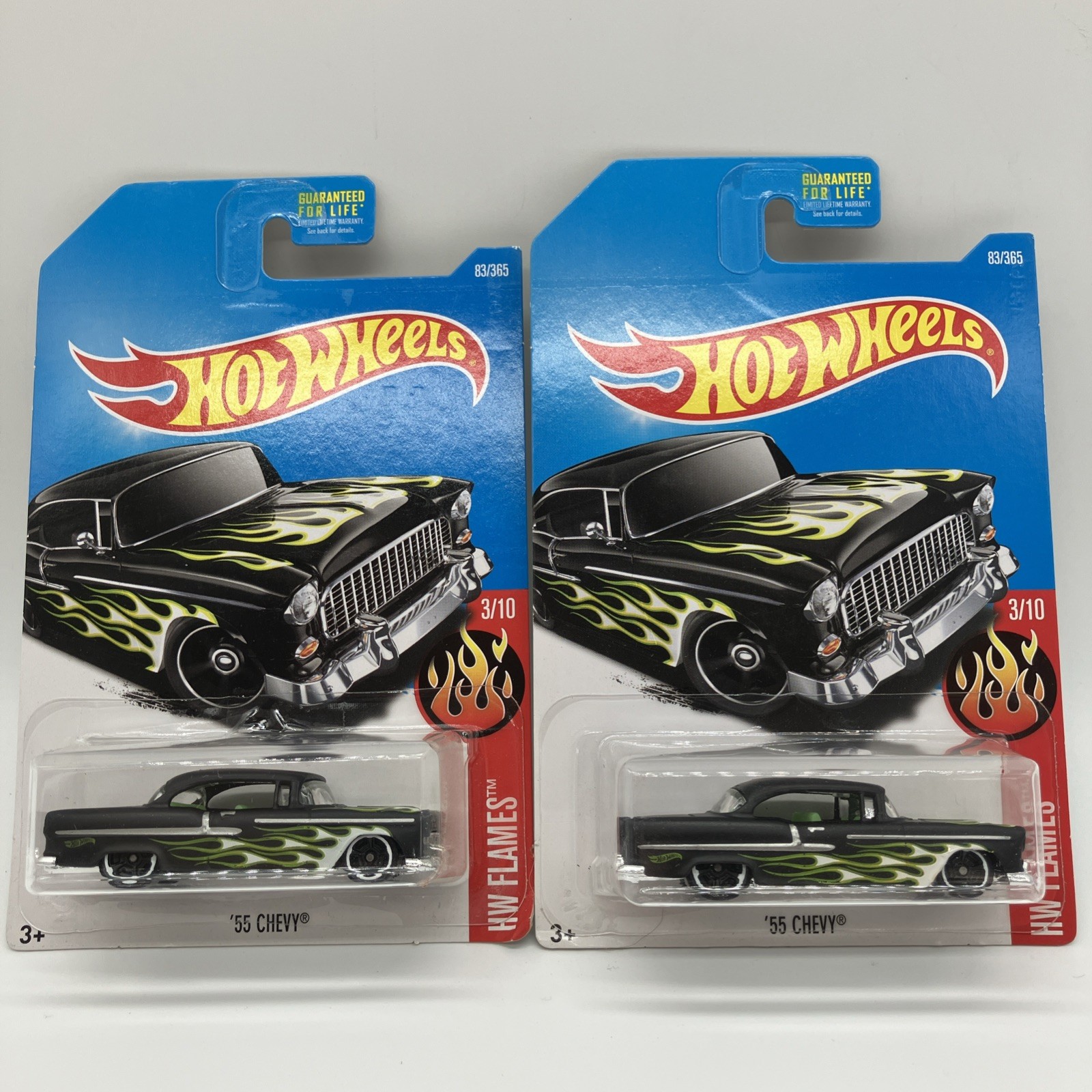 Hot Wheels ’55 CHEVY #83/365 KMART COLOR (lot Of 2)