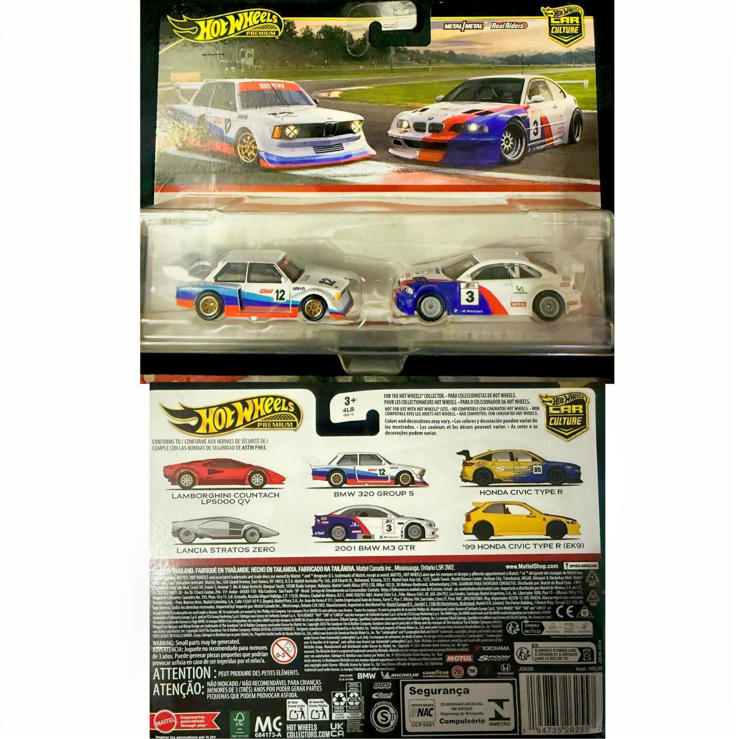 Hot wheels Premium BMW 320 Group 5 + 2001 BMW M3 GTR 2 car pack on Real Riders