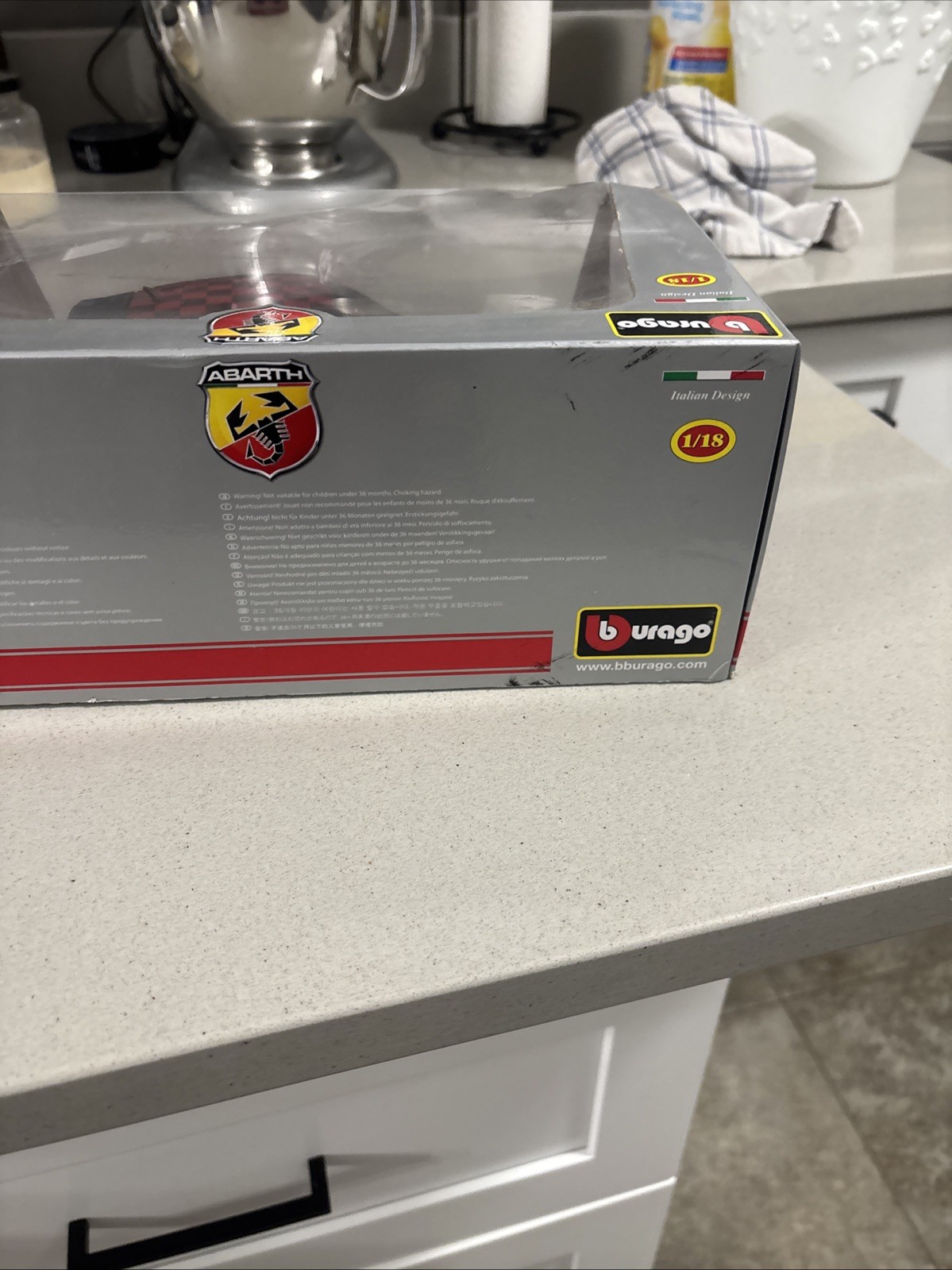 1/18 Abarth 500 ABARTH500 Dealer Officially Licensed Black 2008
