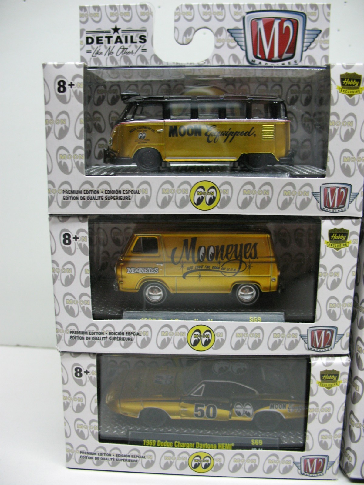 M2 Machines S69 Mooneyes Liquid Gold Set of 6 # Set Of 3,680 Hobby Exclusive NEW