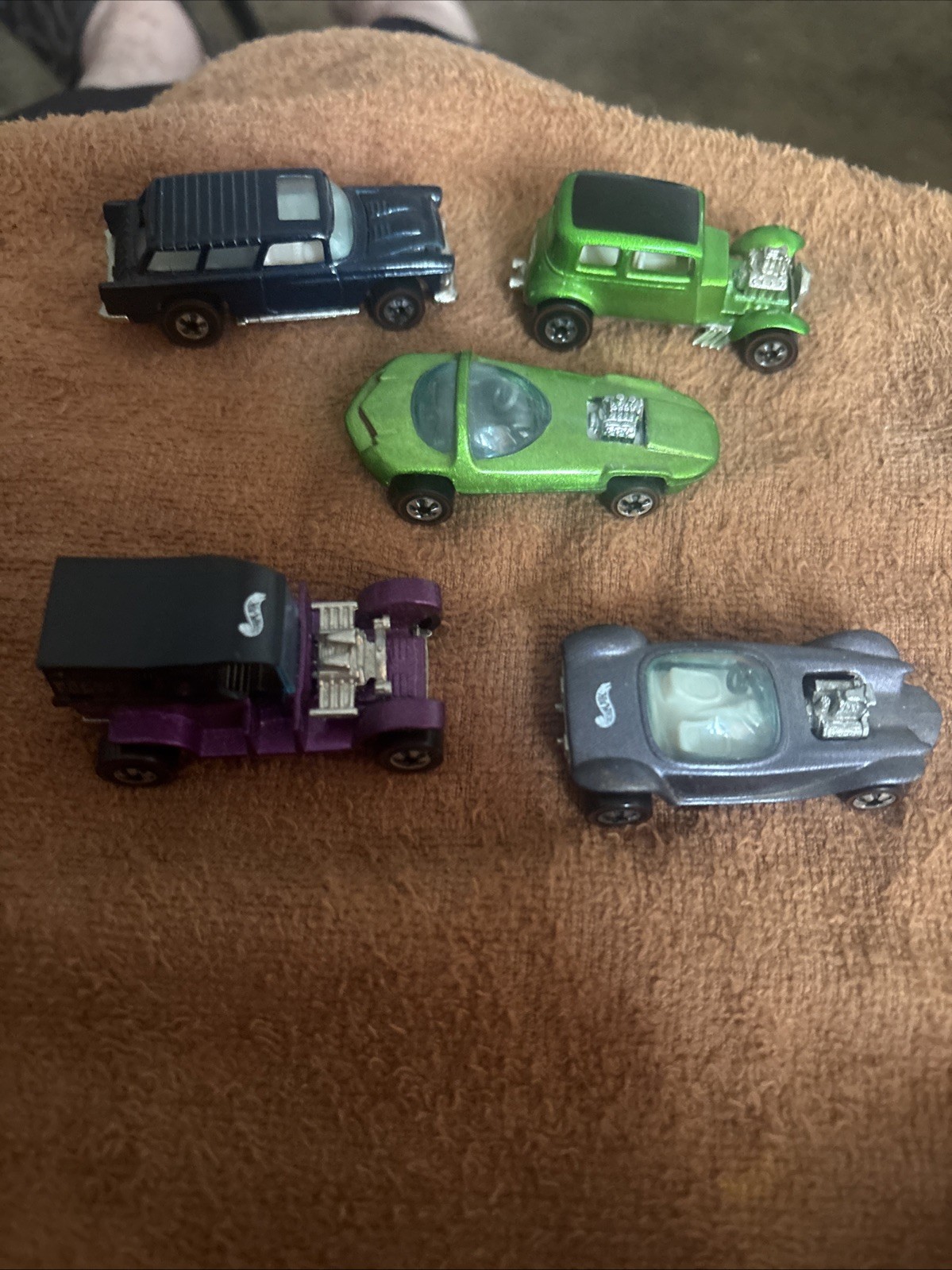 B-SET OF 5 LOOSE 1:64 HOT WHEELS 1992-93 25TH & VINTAGE COLLECTION
