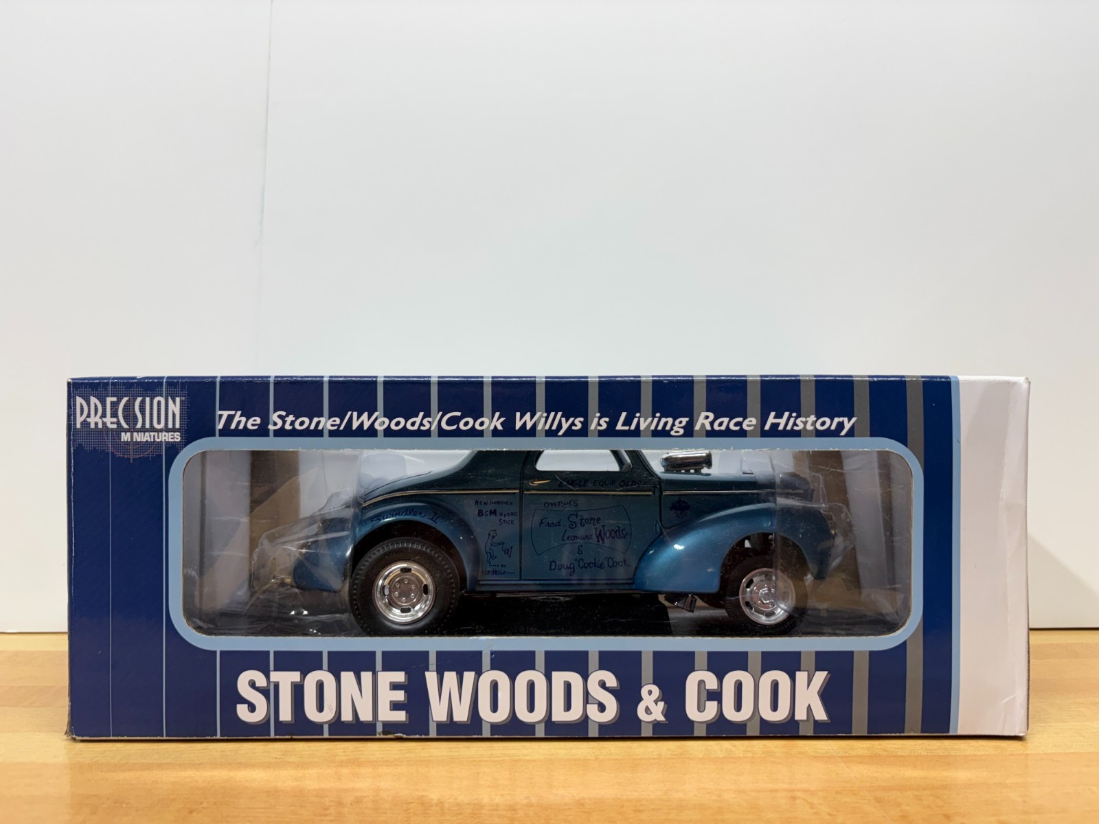 1941 Willys STONE WOODS & COOK Drag Car 1:18 Precision Minitures