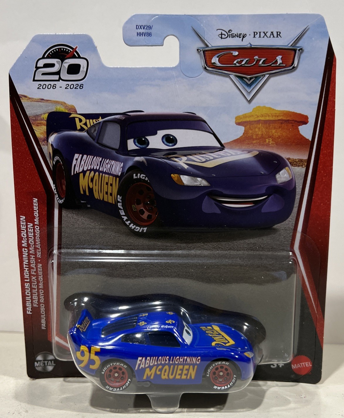 Disney Pixar Cars 3 FABULOUS LIGHTNING McQUEEN 20th Anniversary Free Shipping