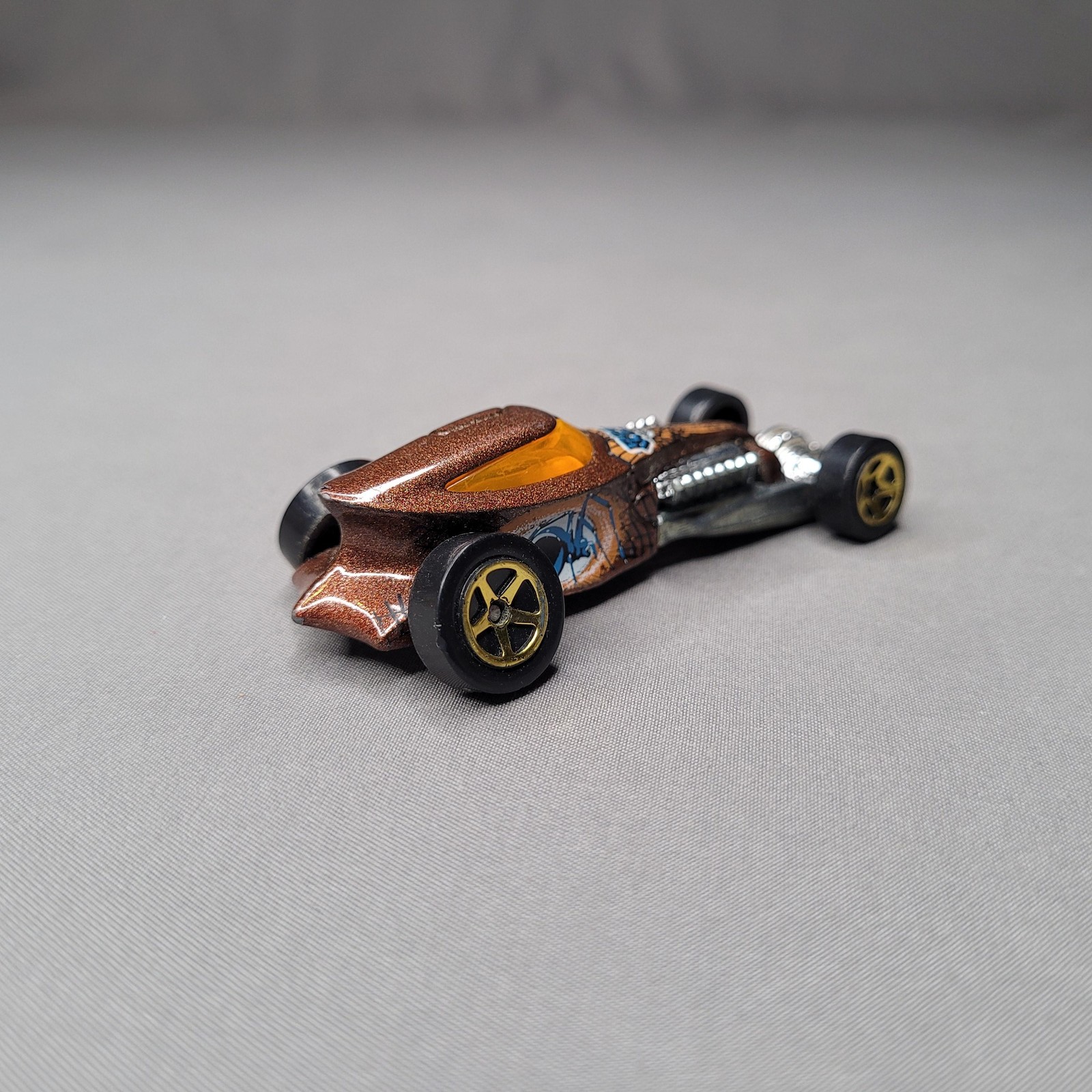 Vintage 1997 Hot Wheels Sweet 16 II Brown Black Widow Dragster Diecast Car Loose