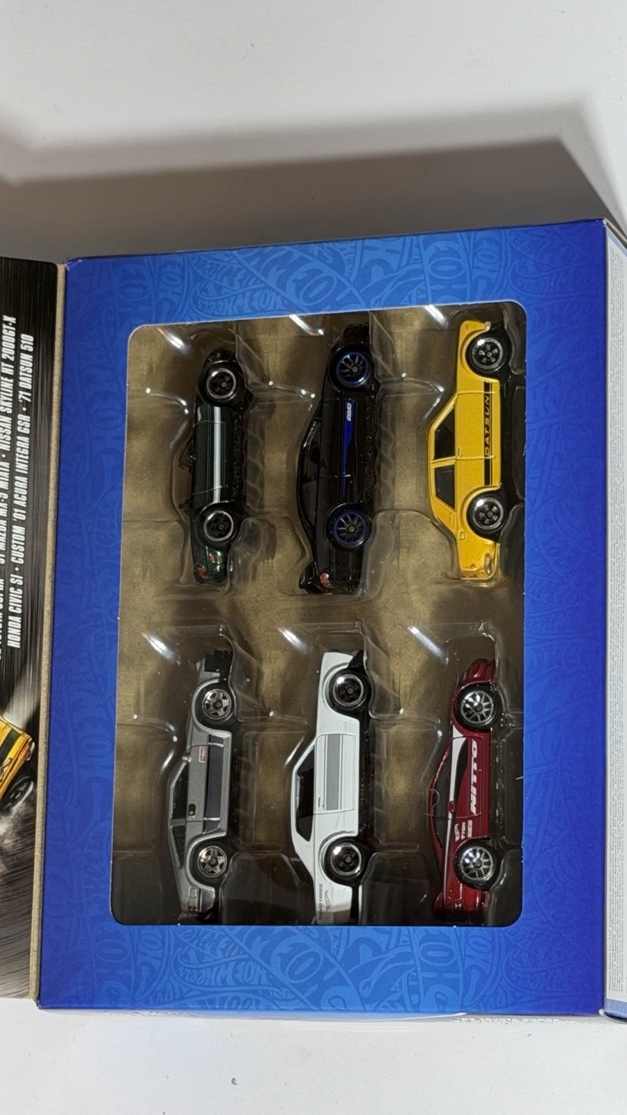 Hot Wheels Silver Series 6 Pack JDM Set Toyota Supra Nissan Skyline Honda Civic