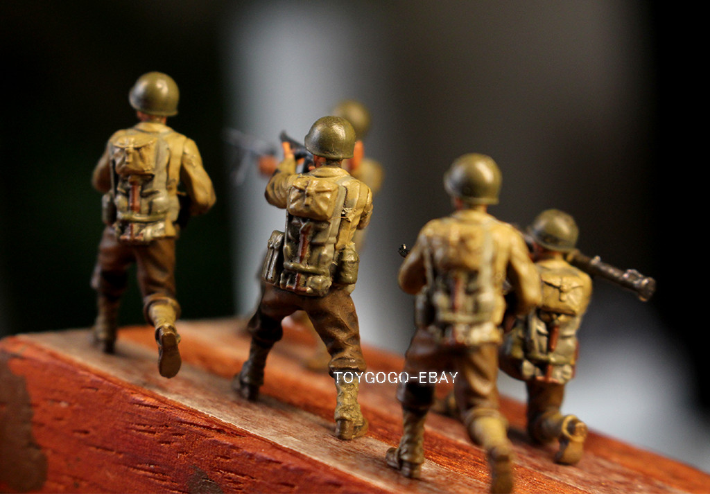 WW2 1/72 TANK 1:72 figure Germany USA Band Soldiers Brothers Diorama