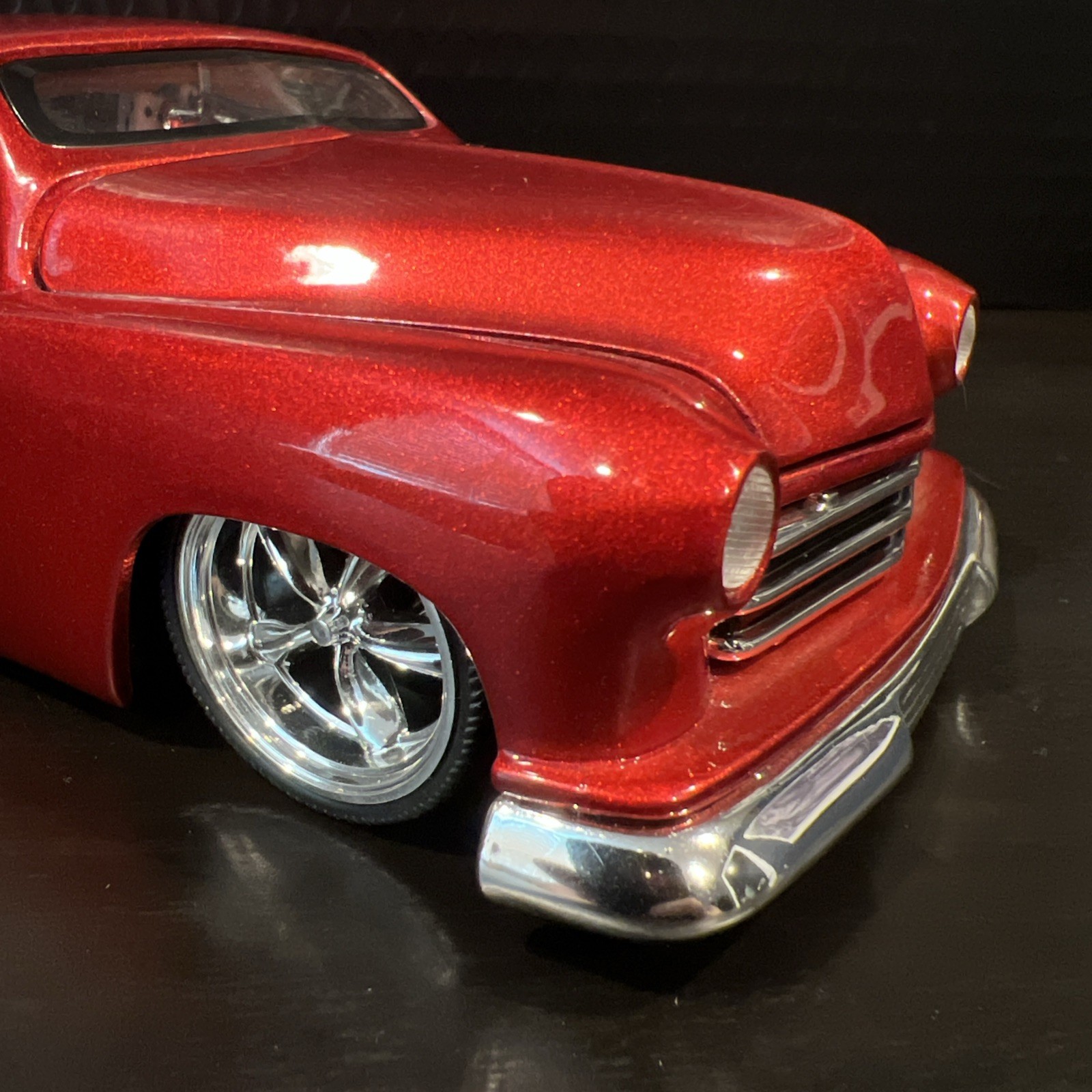 Vintage 2004 Jada 1:24 1951 Mercury Custom Coupe Dub City Old Skool Red Clean