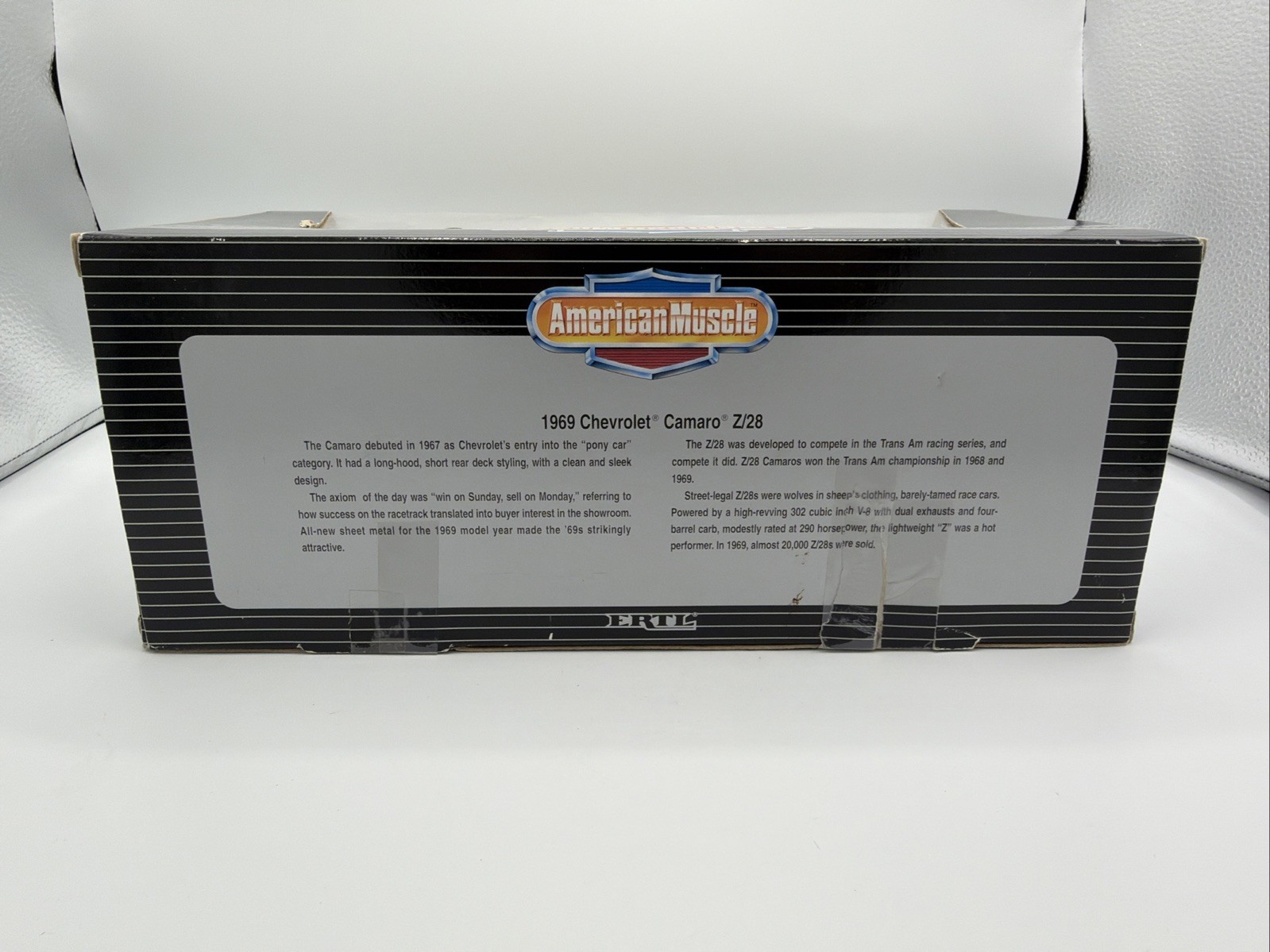 ERTL American Muscle 1969 Chevrolet Camaro Z/28 1:18 Die-Cast Collector’s Ed