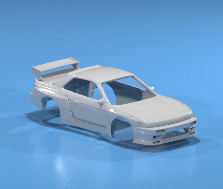 Pandem Style Wide Body Kit for Hot Wheels Nissan Silvia S13 – Resin – 3d Printed