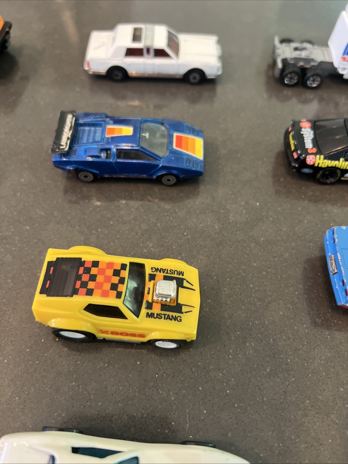 Lot Of 24 Diecast & Plastic Vintage Cars Trucks Mixed Brands See Description