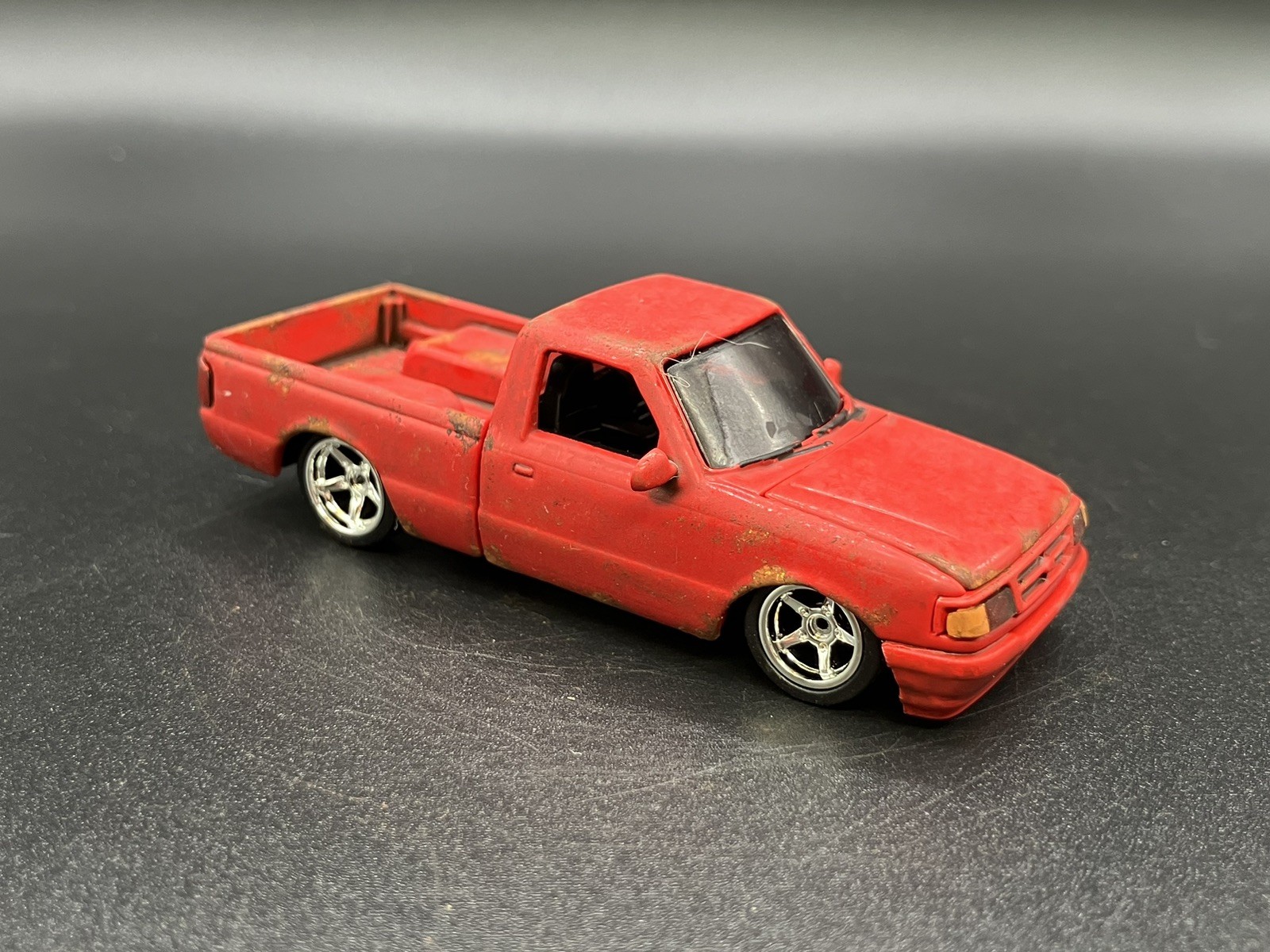 1995 Ford Ranger Pickup Truck Weathered Rusty Barn Find 1/64 Diecast Custom M2