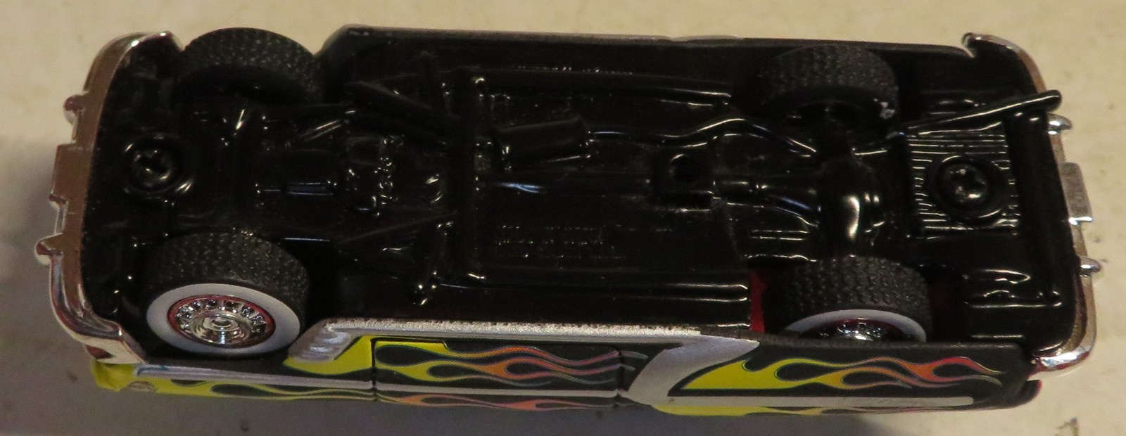 1953 Chevy Bel Air RARE Black w Red Flames Diecast 1/64 ROAD RATS Jada TOYS 2002