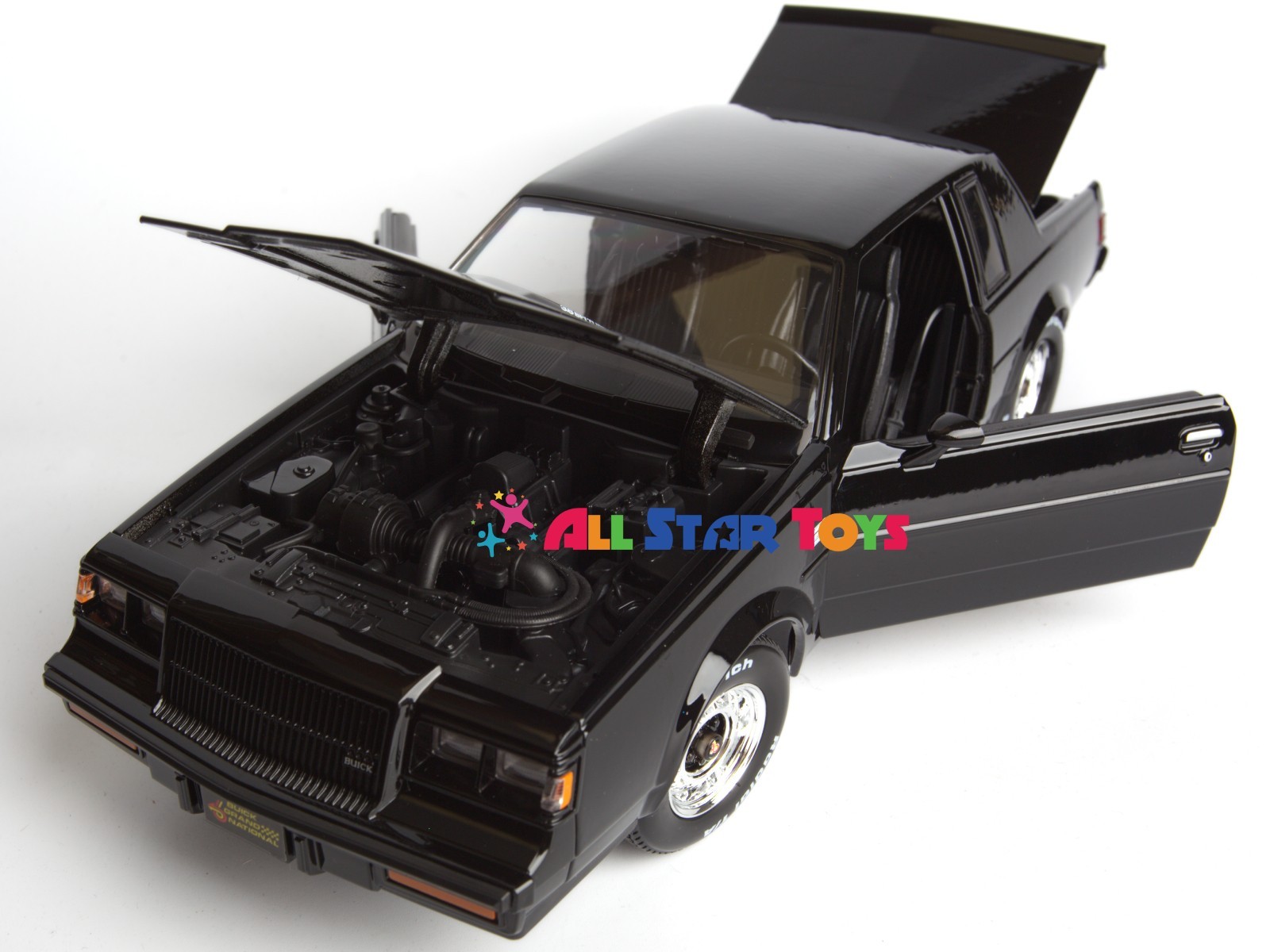 1987 BUICK REGAL GRAND NATIONAL BLACK 1/18 DIECAST MODEL CAR MAISTO 31479