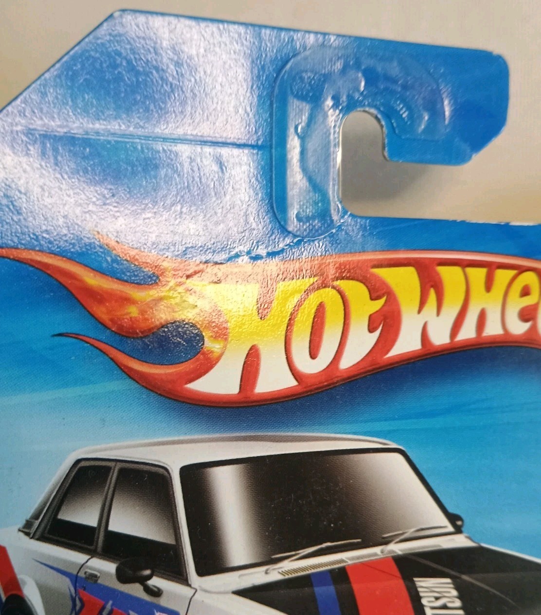 2010 Hot Wheels Datsun Bluebird 510 White W/Crease On Card