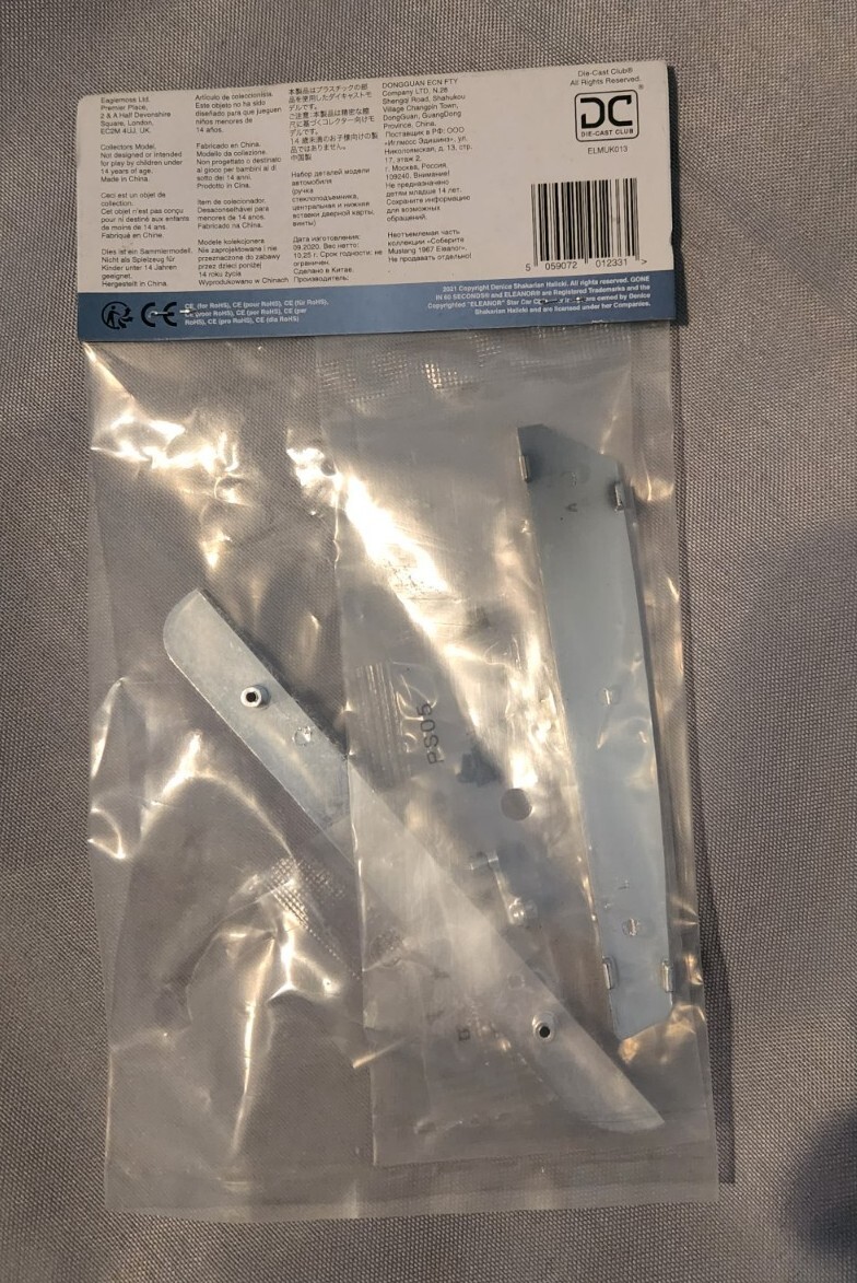 Eaglemoss ELEANOR Gone in Sixty Seconds Build Up Kit #13