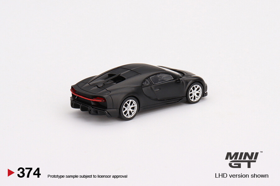 Mini GT 1:64 Bugatti Chiron Super Sport 300+ Matte Black #374