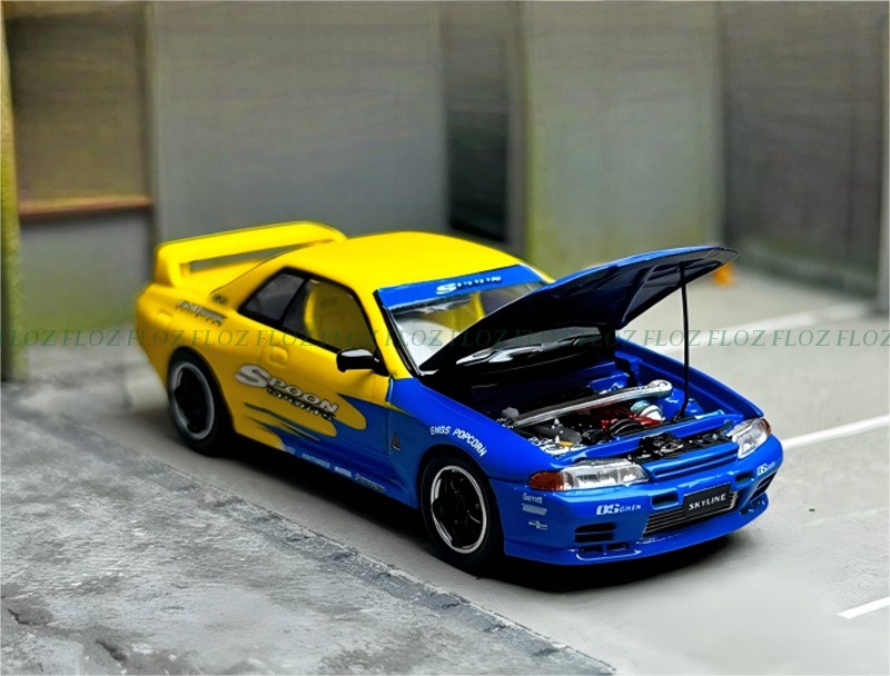 TIMEMICRO Nissan GTR R32 Z-Tune SPoon coating LTD 999PCS ONLY 1:64 Car Model