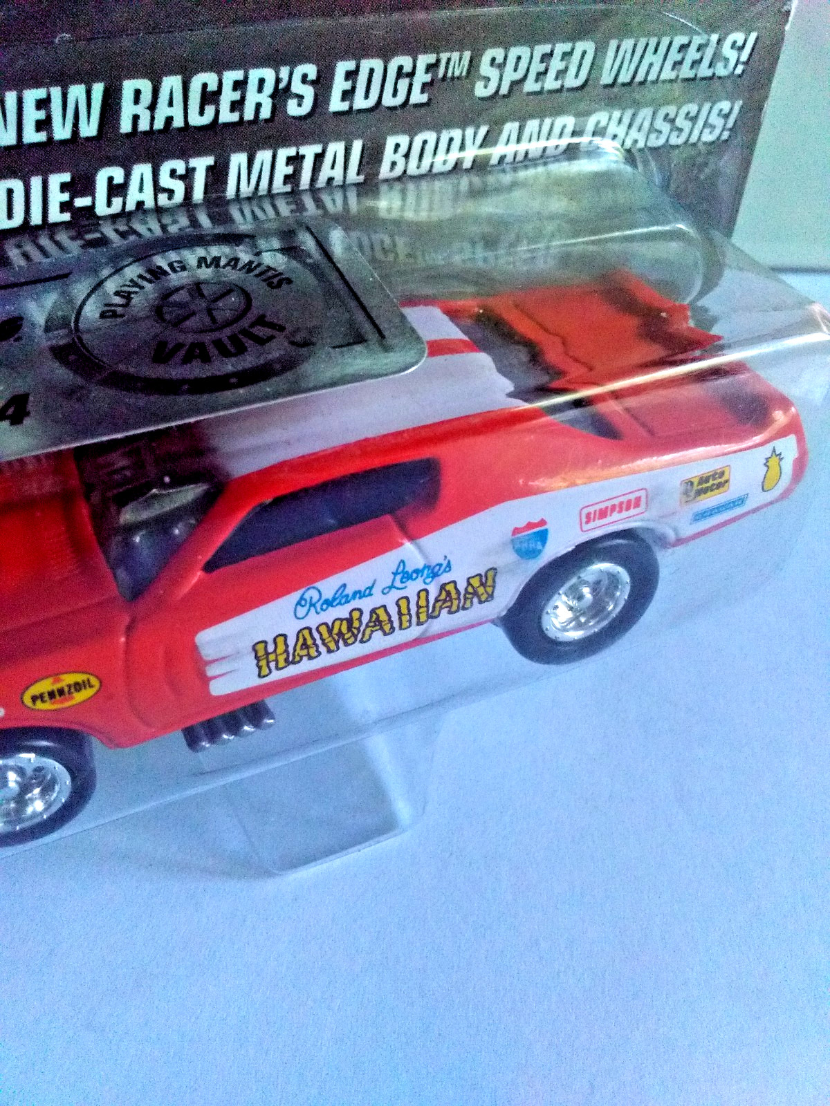 *FREE SHIP* JOHNNY LIGHTNING “DRAGSTERS U.S.A” 1971 RED HAWAIIAN LTD ED Diecast