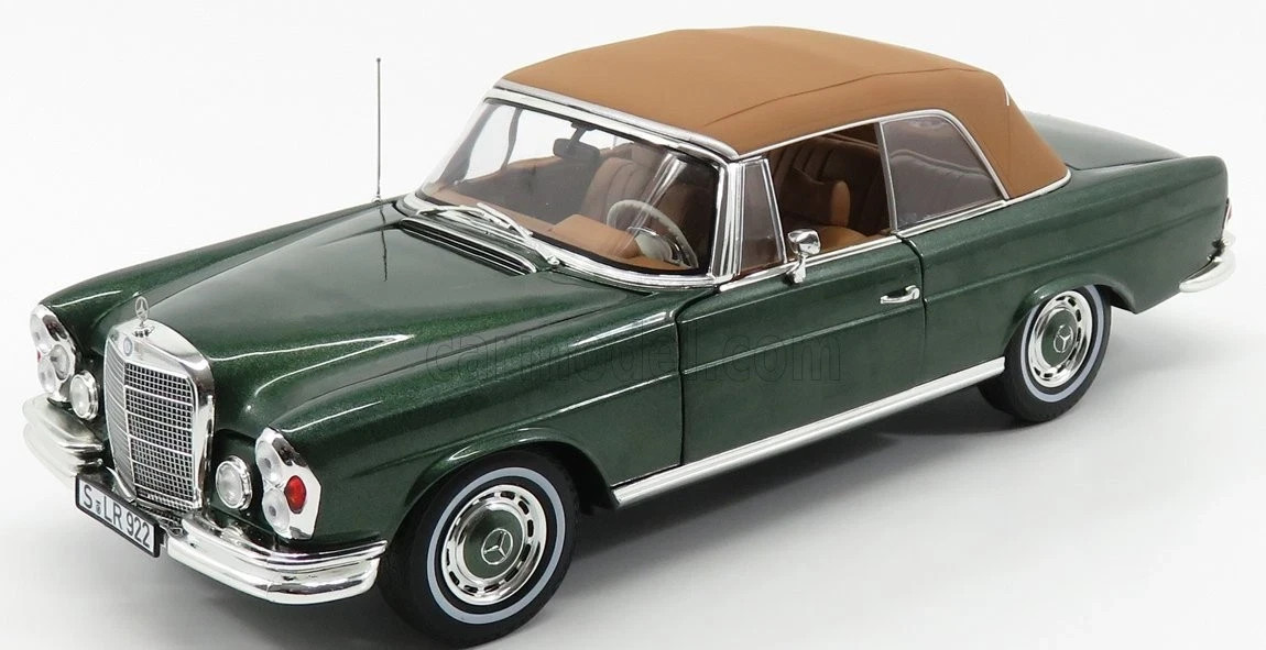 NOREV 1969 MERCEDES BENZ 280SE CABRIO Green W/Removable Top 1:18*Last One!!