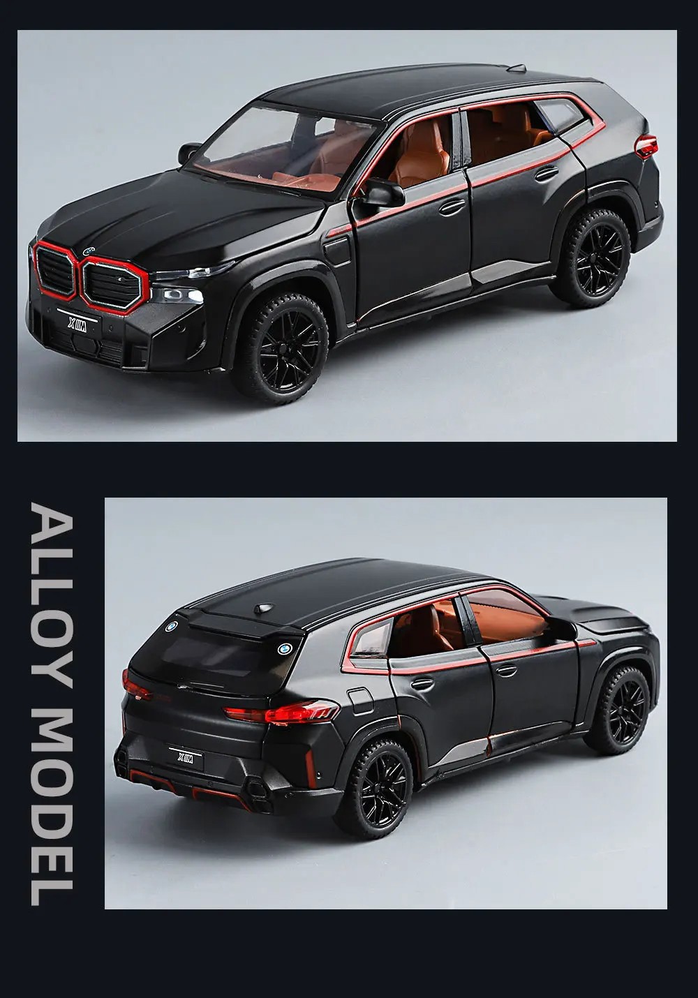 1:32 The XM SUV Alloy Sports Car Model Diecast Metal New Energy Car Vehicles Mod