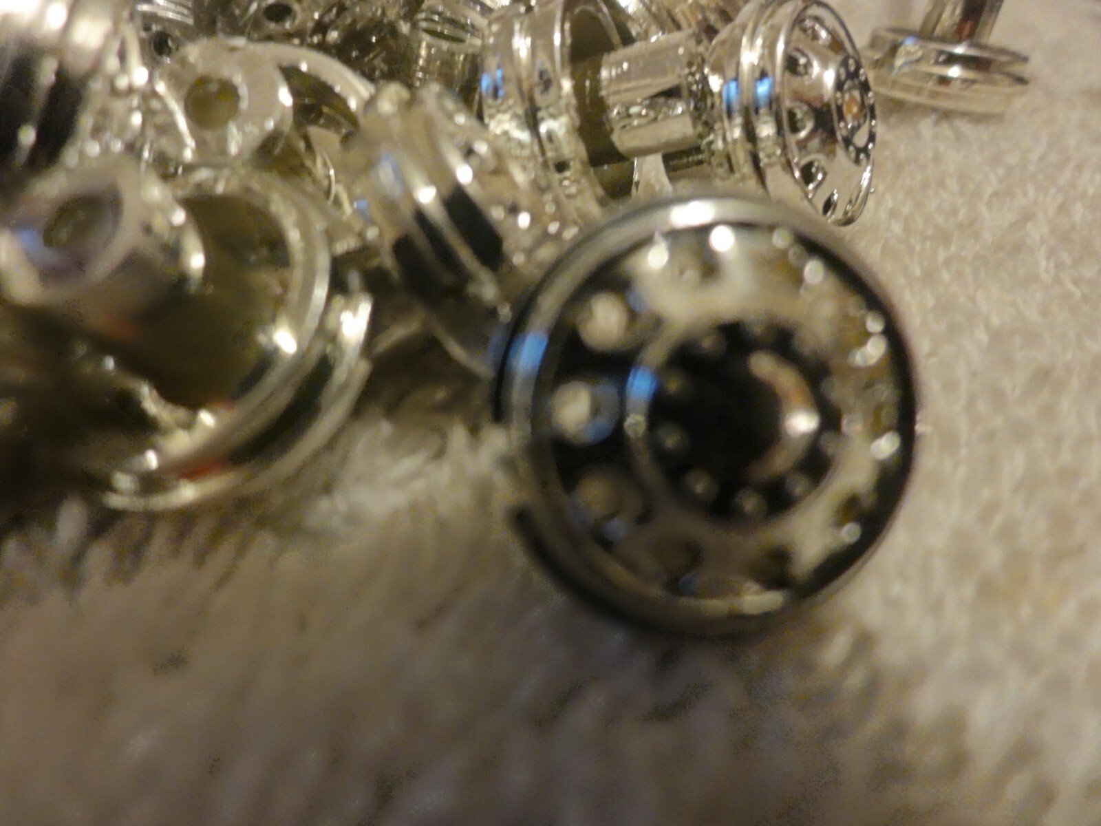 Large Lot Tonkin 1/53 CHROME WHEELS RIMS Approx 50+ pieces NEW
