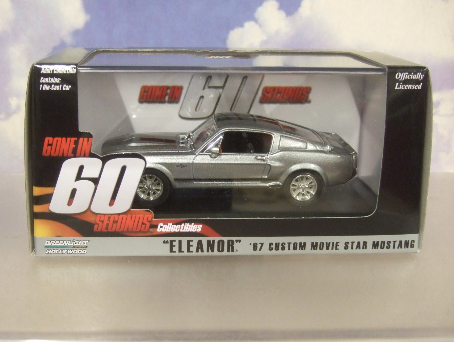 GREENLIGHT 1/43 1967 SHELBY FORD MUSTANG GT500 ELEANOR GONE IN 60 SIXTY SECONDS