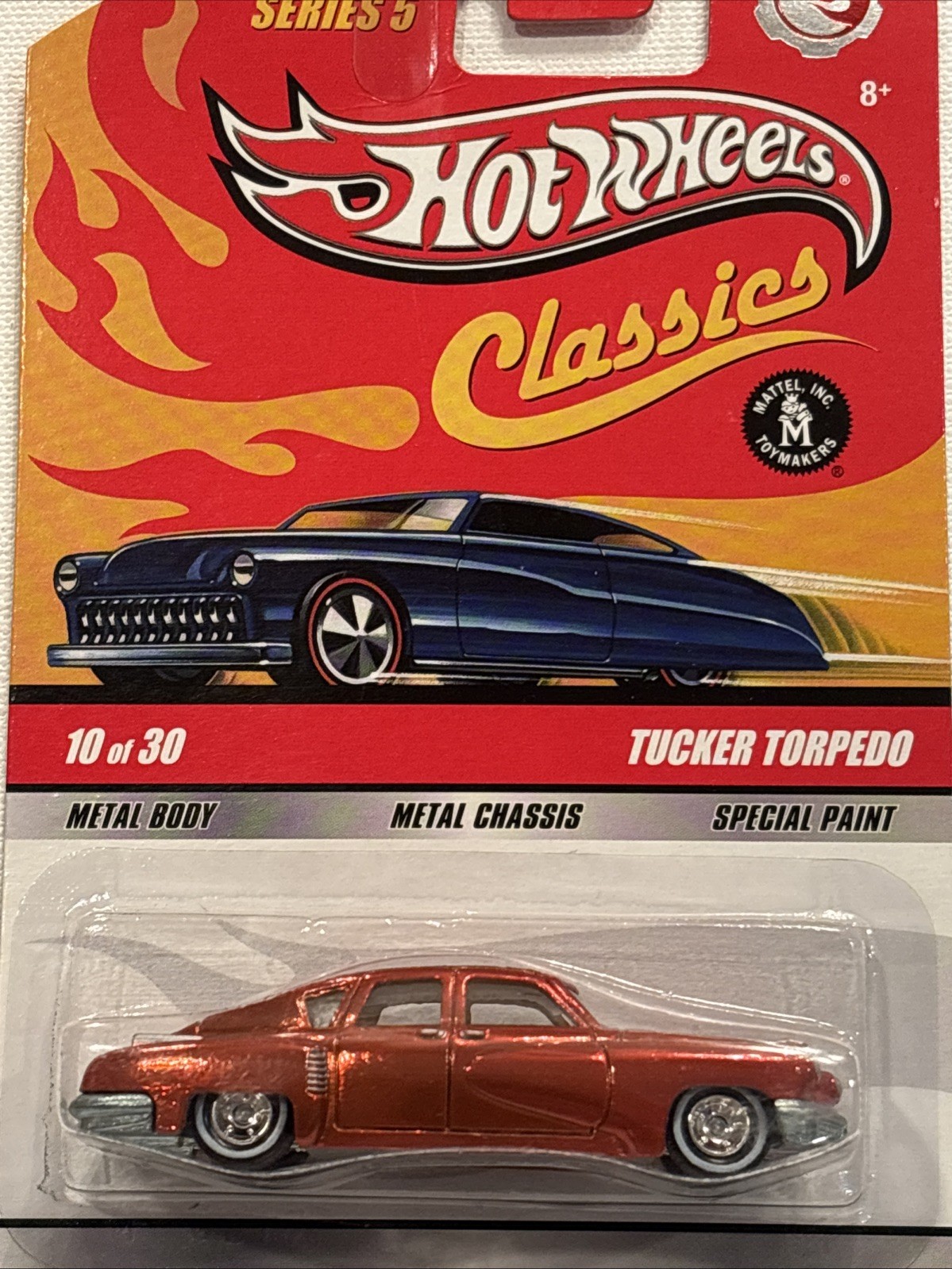 Hot Wheels Classics Tucker Torpedo CHASE w WWRRs on 2008 card