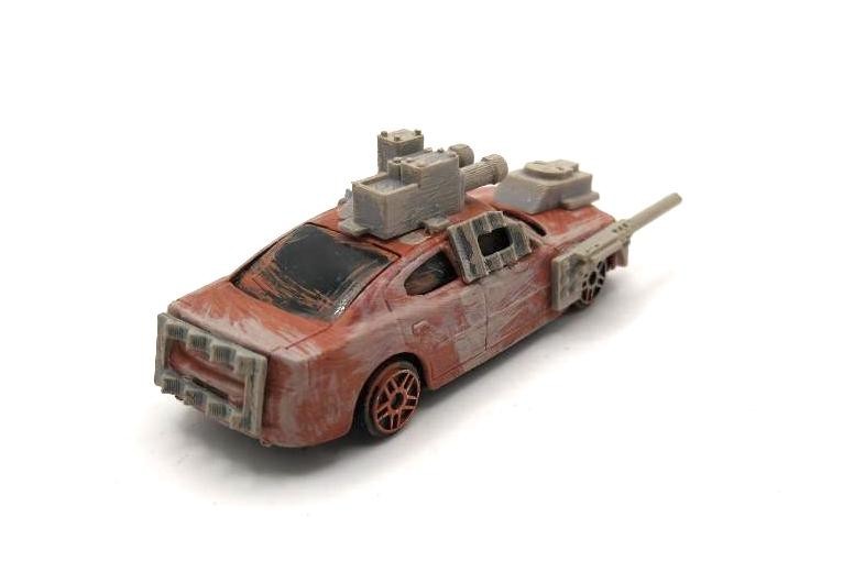 Custom Mad Max Zombie War Wasteland Road Warrior Truck 1/64 Hot Wheels Vehicle