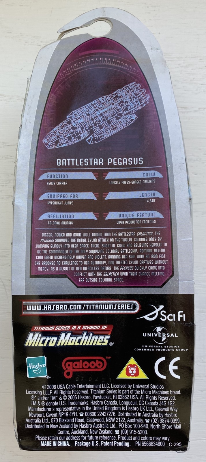 Battlestar Galactica Titanium Series Die-Cast Pegasus Micro Machines 2006 New!