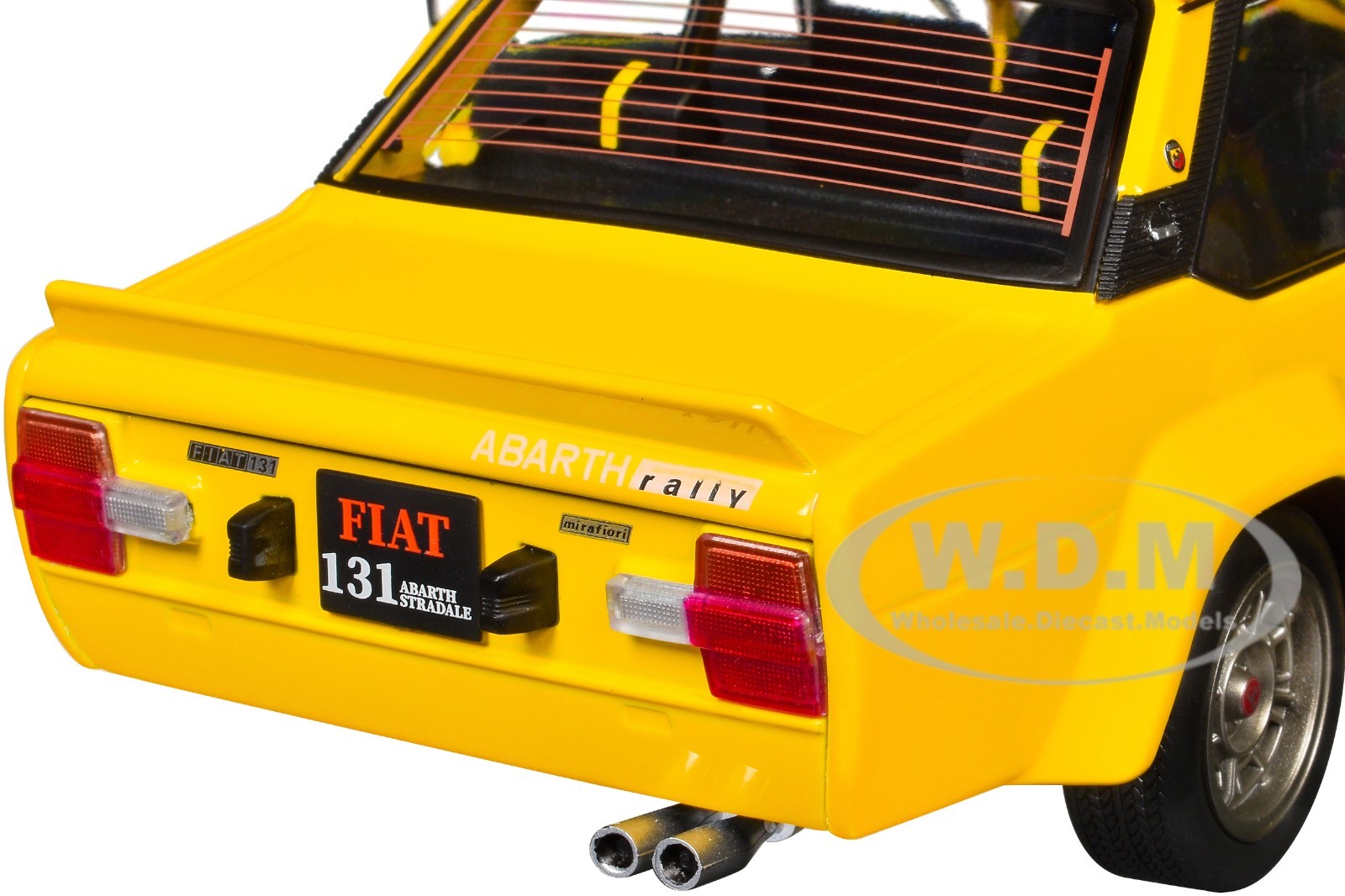 1980 FIAT 131 ABARTH YELLOW 1/18 DIECAST MODEL CAR BY SOLIDO S1806006