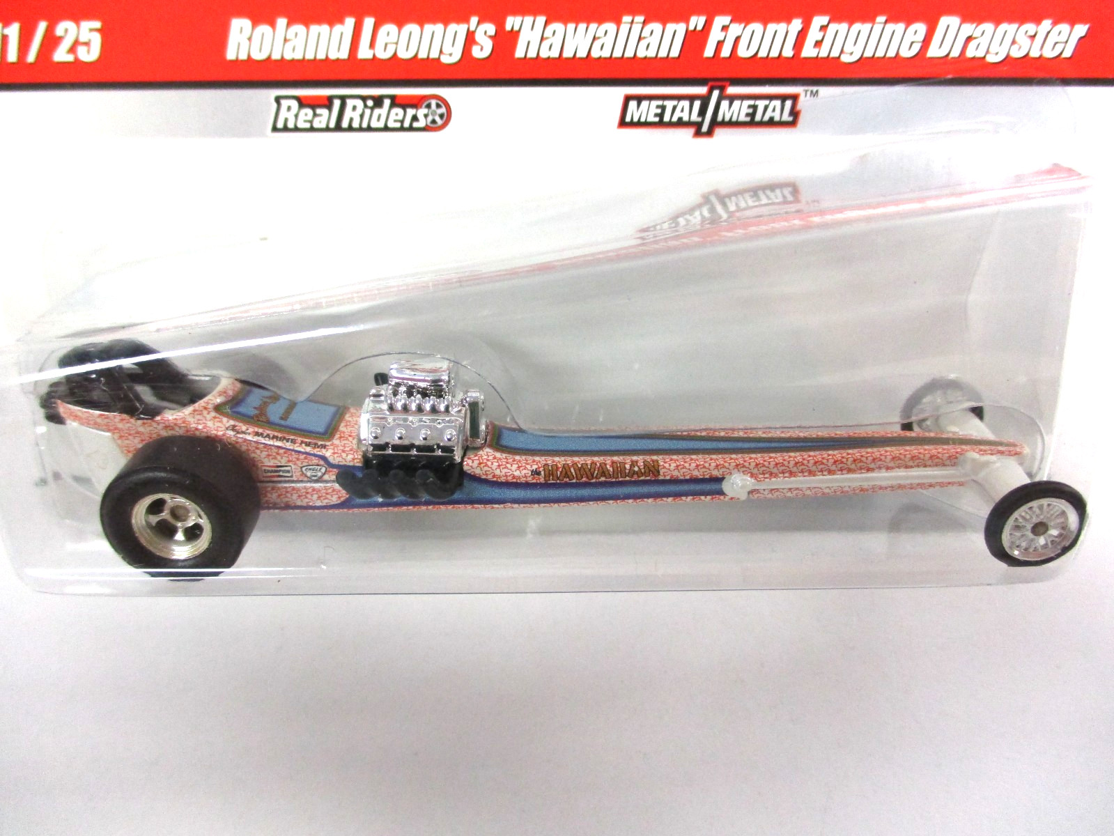 HOT WHEELS – DRAG STRIP DEMONS -ROLAND LEONG HAWAIIAN FRONT ENGINE DRAGSTER READ