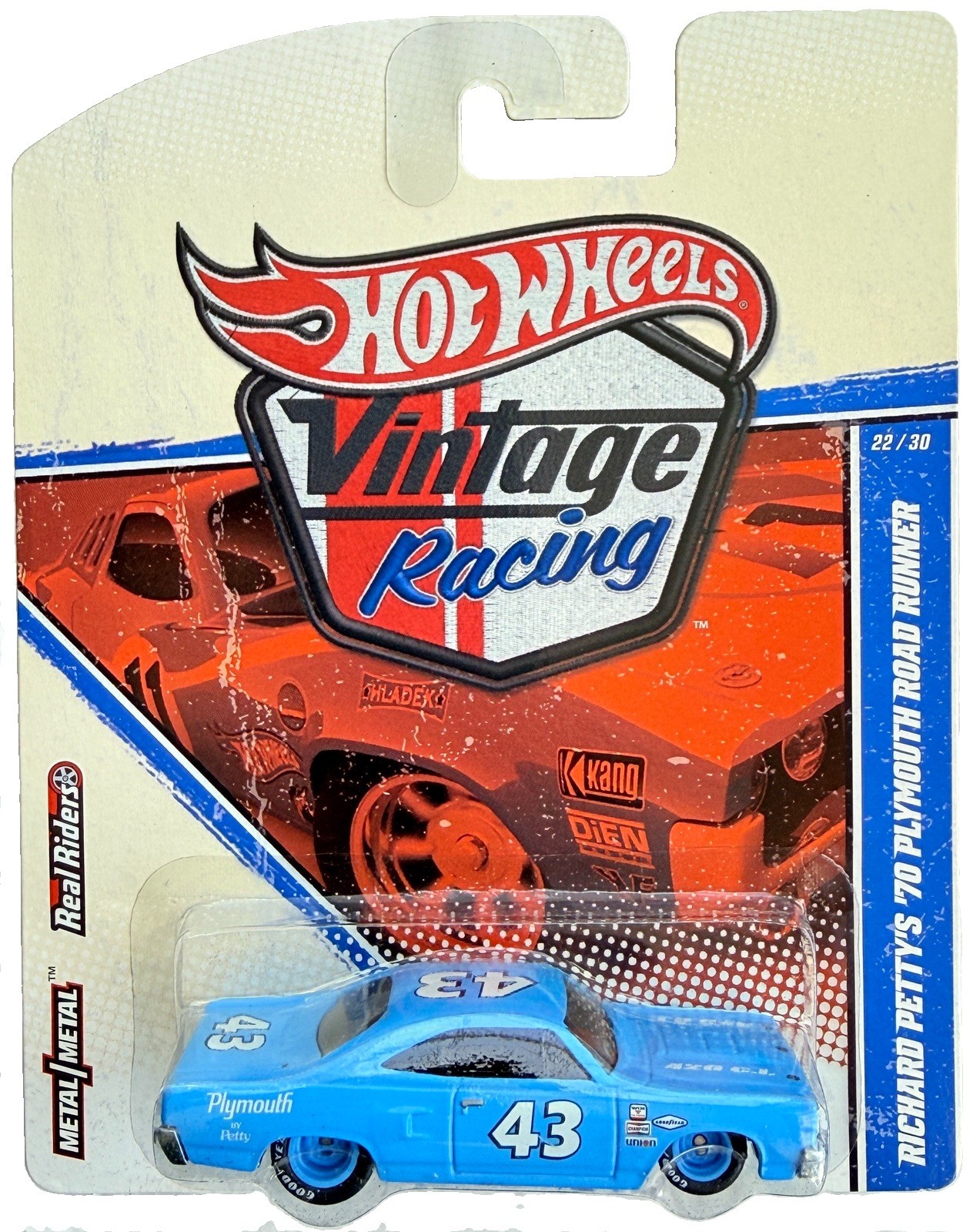 Hot Wheels 2011 Vintage Racing Richard Petty ’70 Plymouth Road Runner #22/30