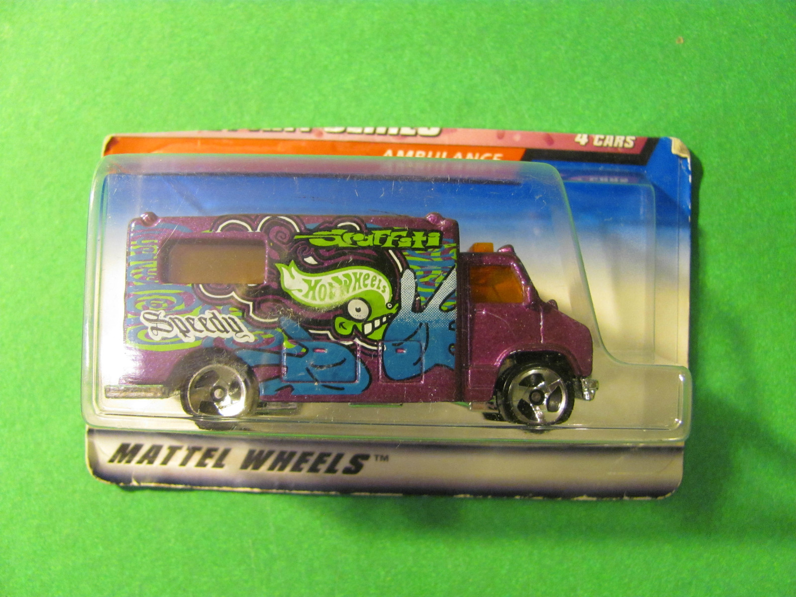 Hot Wheels Ambulance. Unopened, Package Cut Down.