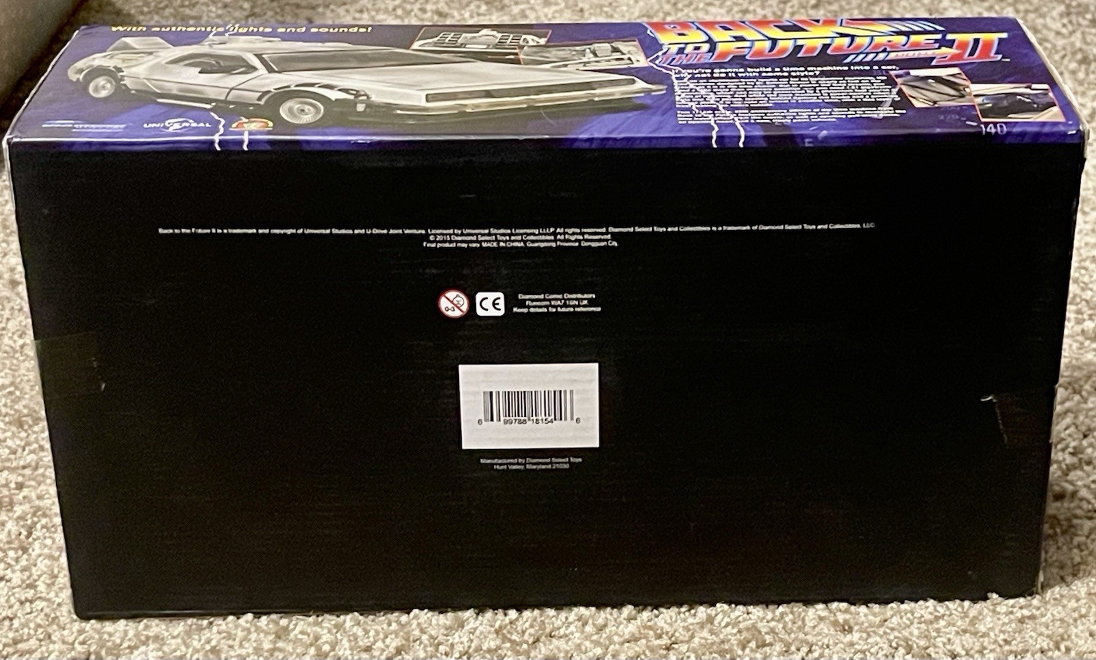 Back to the Future II DeLorean Frosty 1/15 Diamond Select Movie Dialogue Sealed