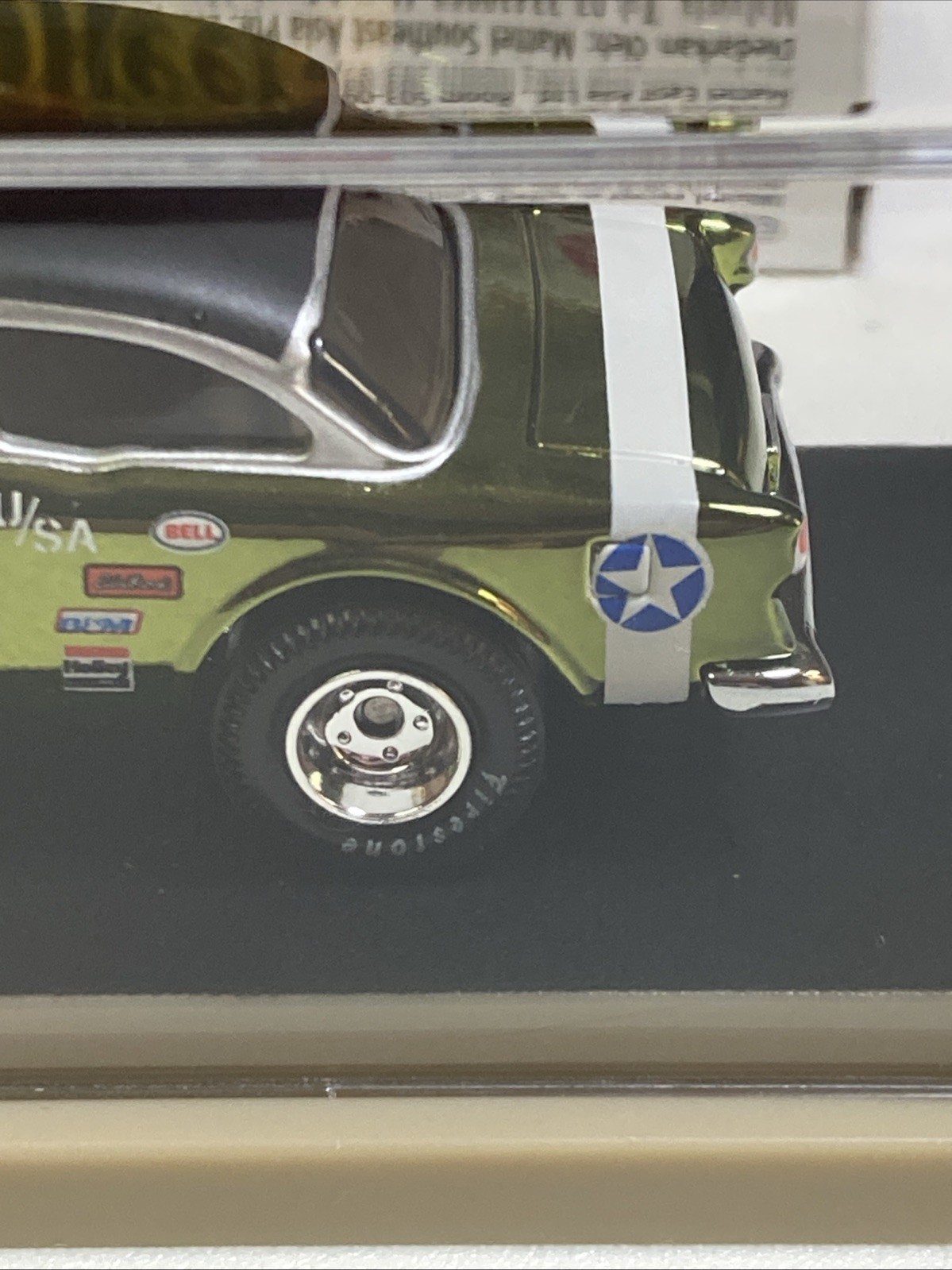 HOT WHEELS 2019 RLC REDLINE CLUB ’55 CHEVY BEL AIR GASSER FLYING TIGER OLIVE