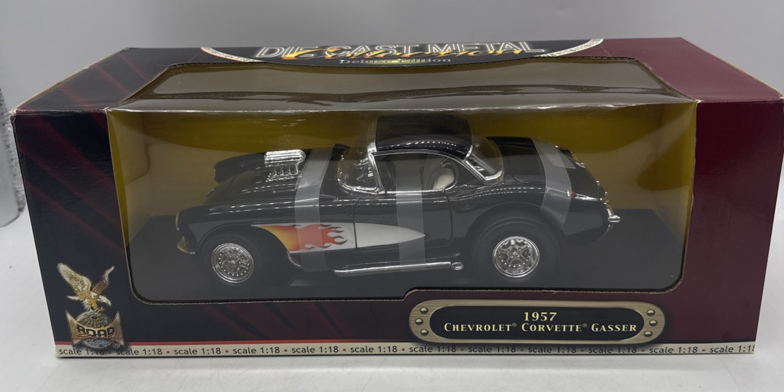 1:18 Scale Diecast Model 1957 CORVETTE GASSER By Road Signature Yat Ming 🔥🔥