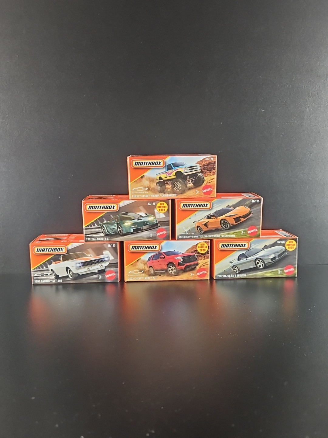 Matchbox 1/64 Diecast Collectables | Lot Of 6 | chevy, mclaren, mazda