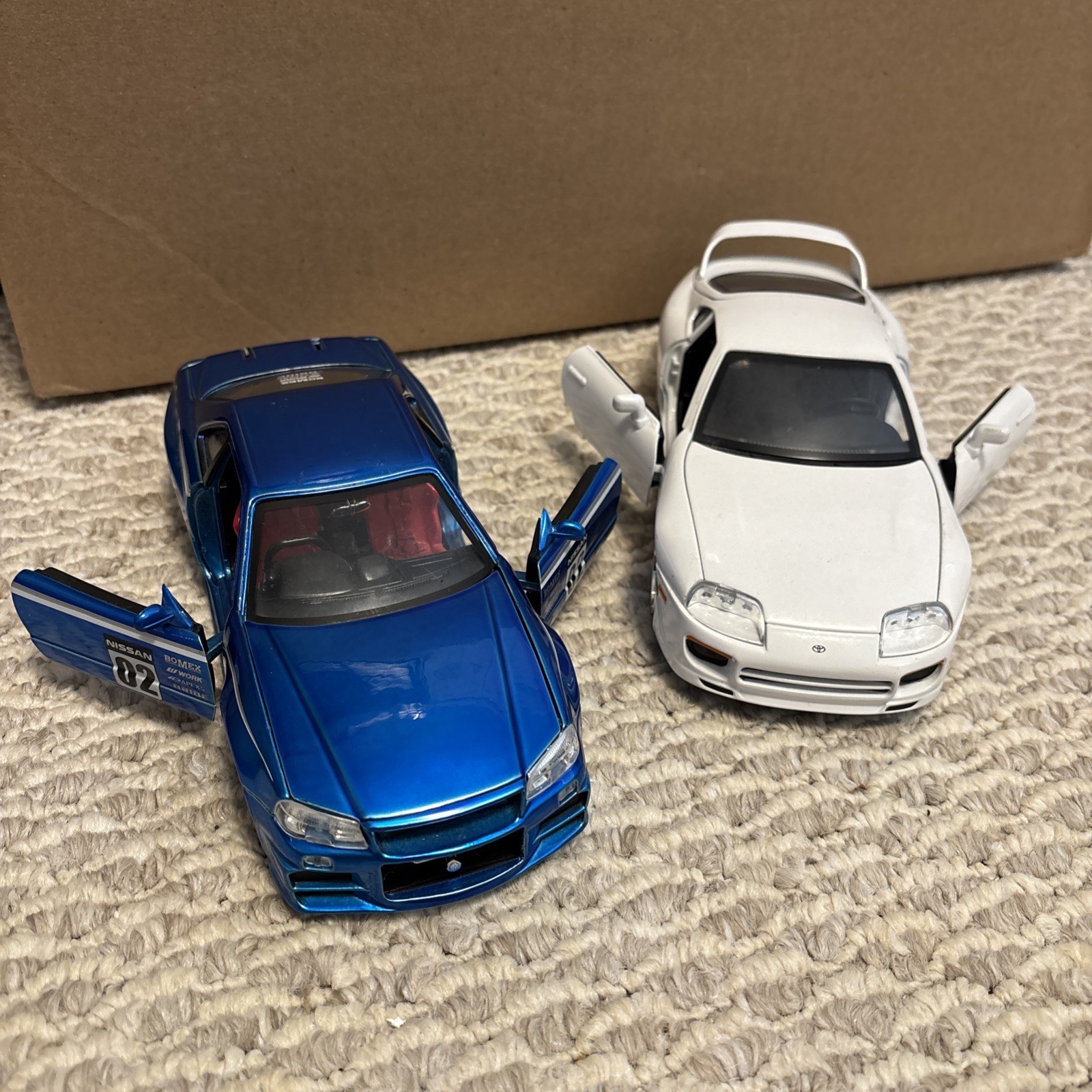 Jada Toys Fast & Furious Lot: Toyota Supra and Nissan GTR Diecast 1:16 Model Car