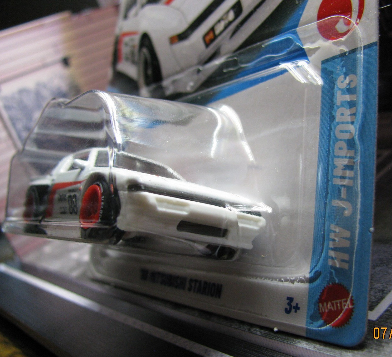 2026 Hot Wheels White ’88 Mitsubishi Starion New Model, w/Real Riders Wheel Swap