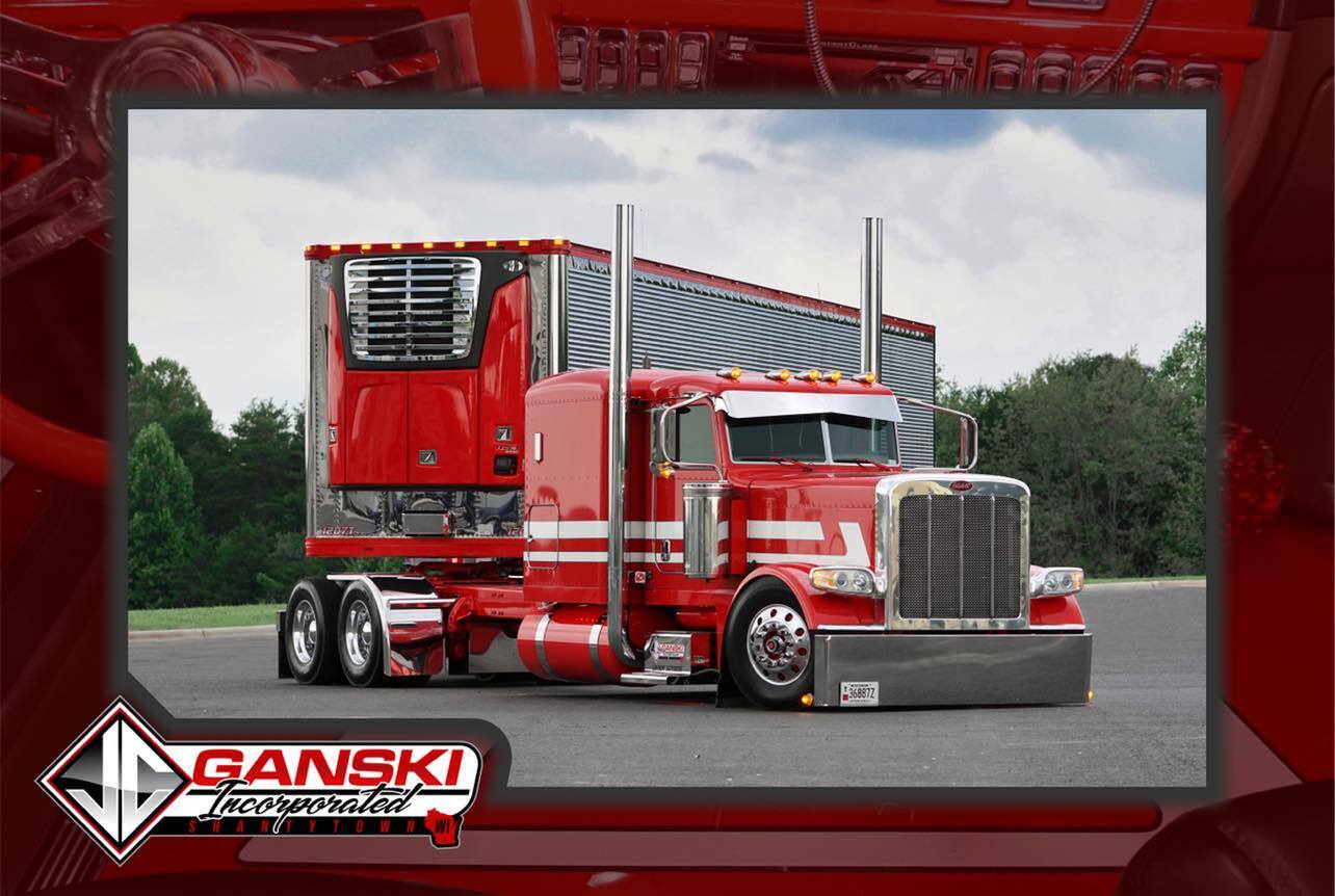 DCP 1/64 Can’t Afford It Ganski Red Peterbilt 389 Utility Refrigerated 60-1325